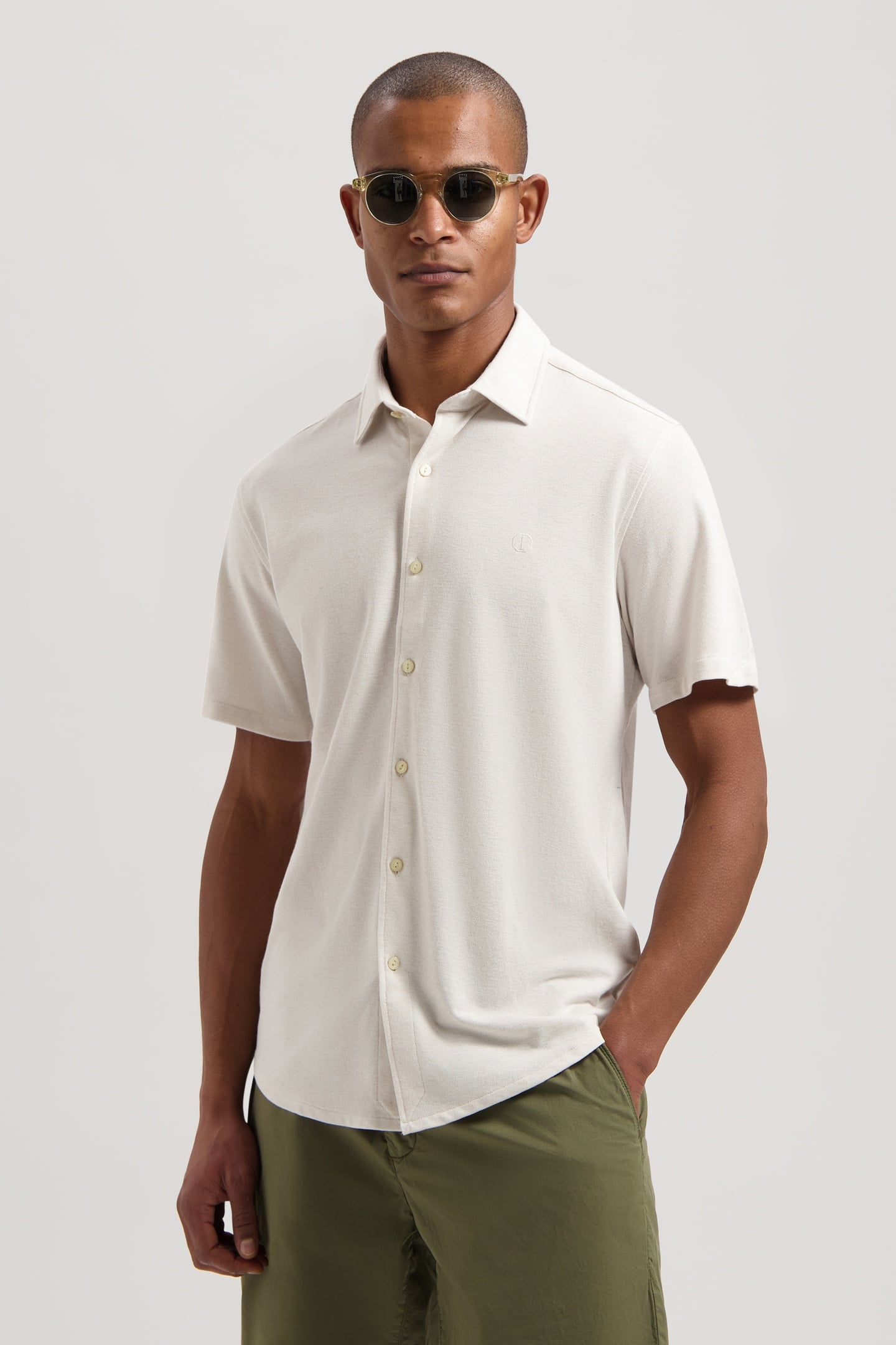 Dstrezzed Ds_anthony Shirt Offwhite Talla: M | Camisas Casuales Outlet | Hombre | Blanco