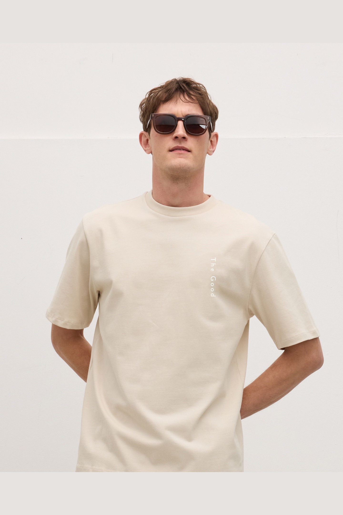 The GoodPeople Tex T-shirts Off White Talla: L | Camisetas Básicas Outlet | Hombre | Blanco