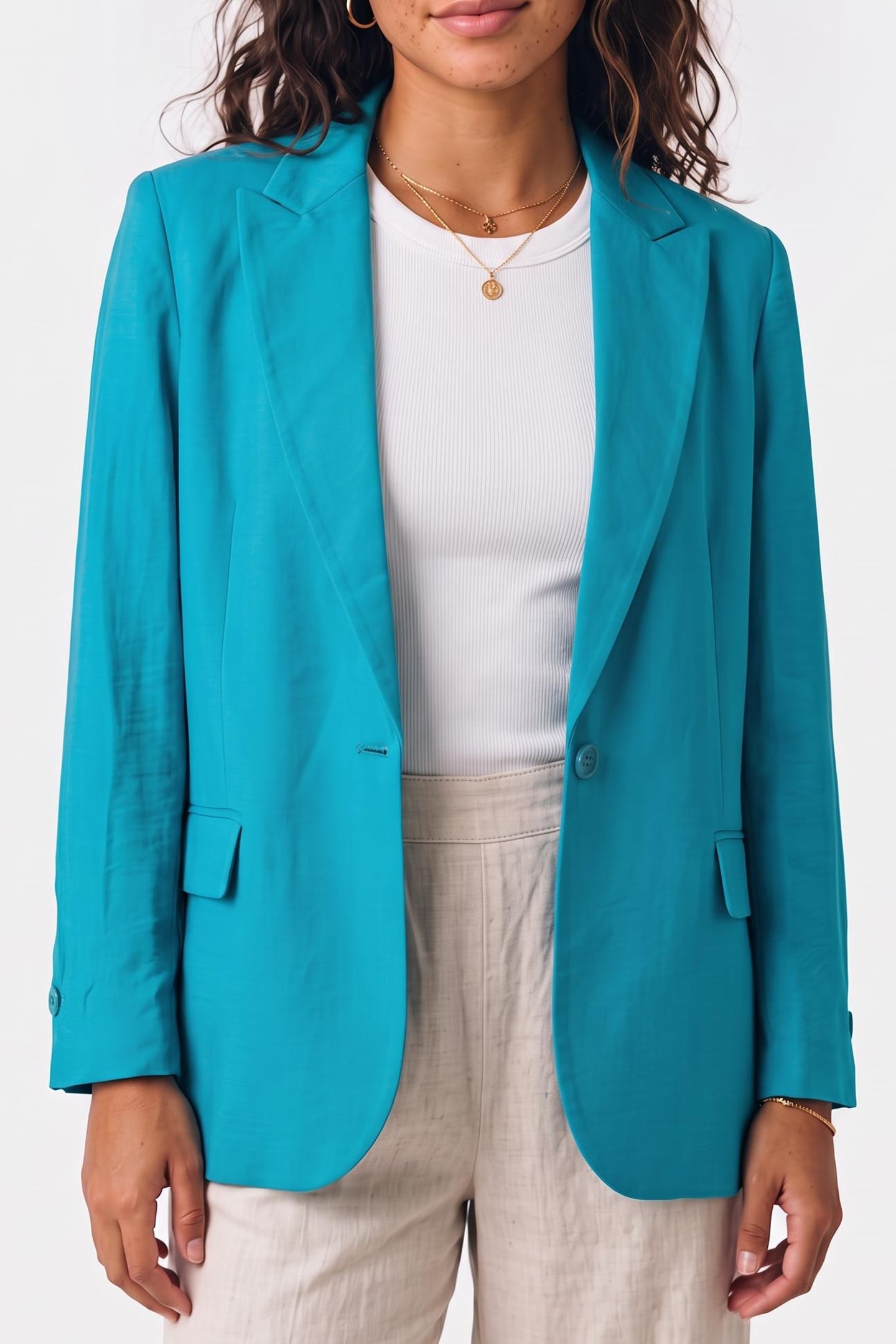 BA&SH Blazer Turquoise Maat: S | Blazers Outlet | Dames | Blauw