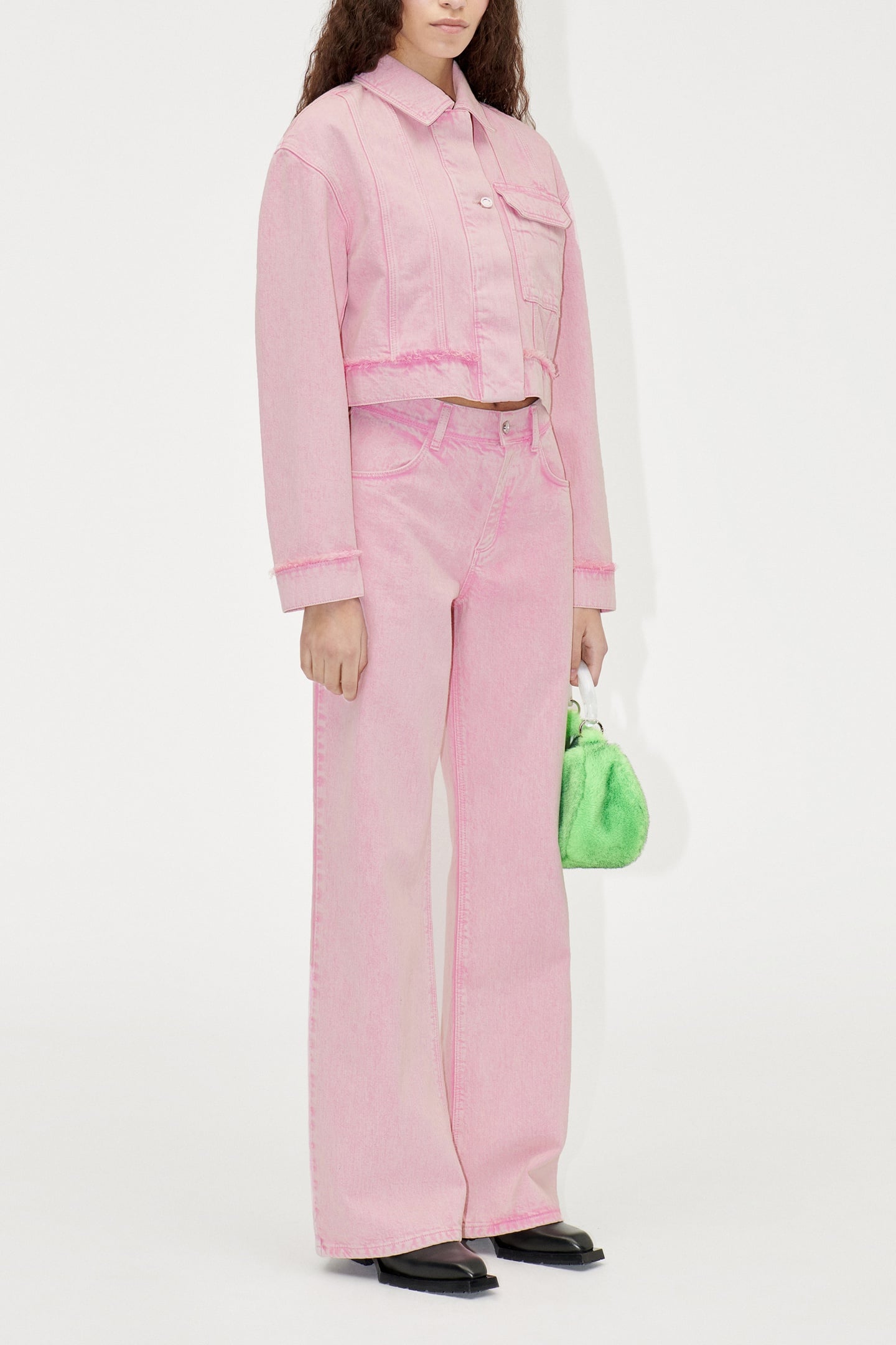 Stine Goya Joelle Pants Long Washed Pink Größe: W26 | Ausgestellte Hosen Outlet | Damen | Rosa