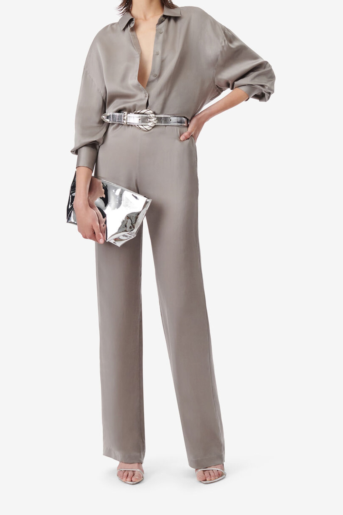 IRO Paris Jonille Pant Grey Maat: 36 | Pantalons Outlet | Dames | Grijs