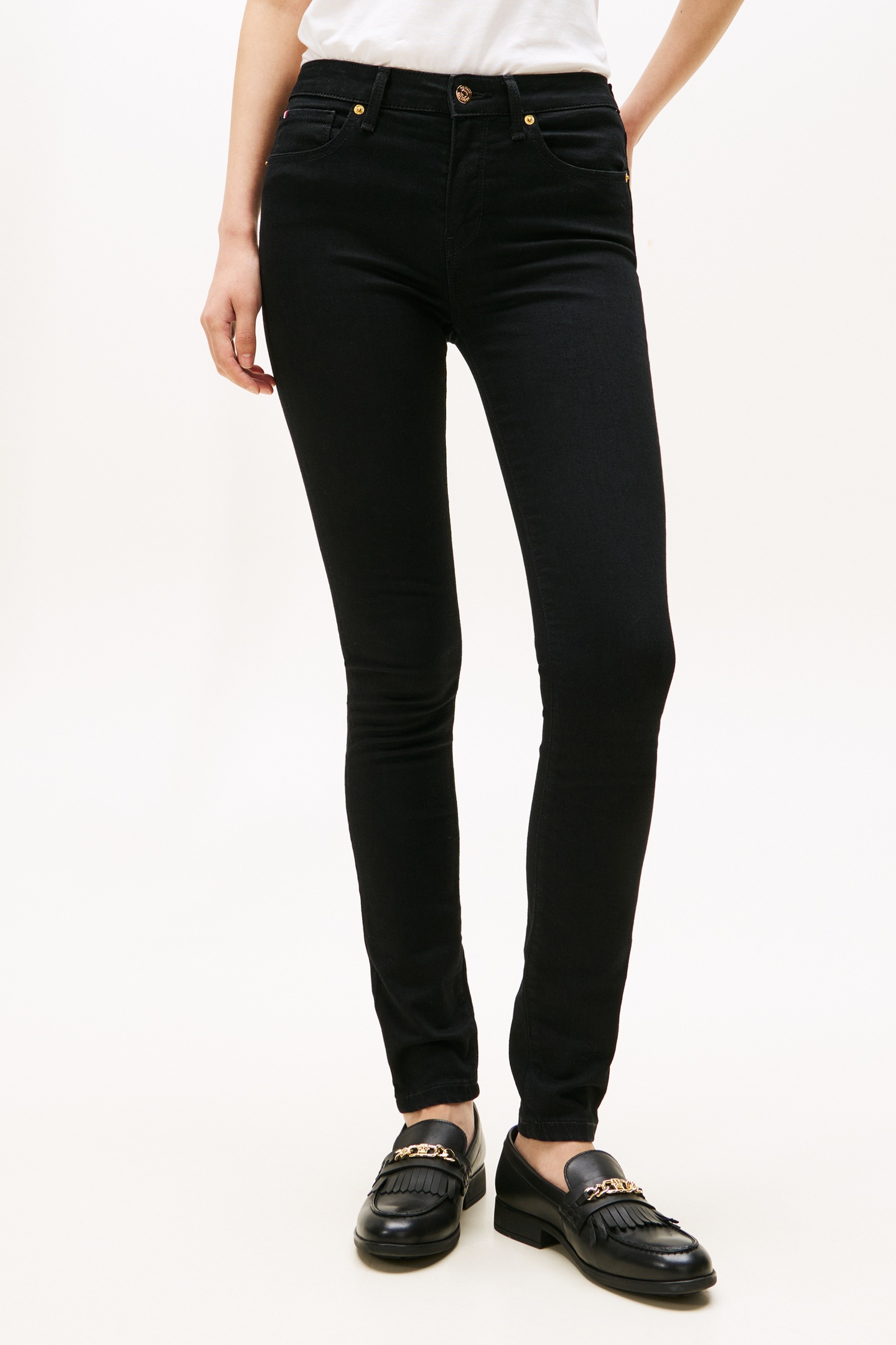Tommy Hilfiger Dnm Black Como Skinny Black Taille: W26L32 | Jeans skinny Outlet | Femme | Le Noir