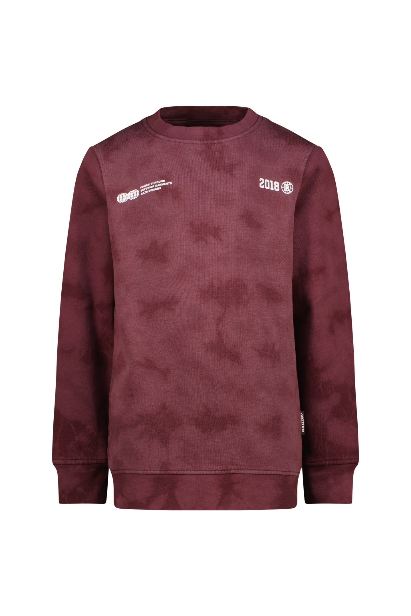 RAIZZED Boys Nalaric Sweater Plum Red Maat: 14Y | Truien Outlet | kids | Paars