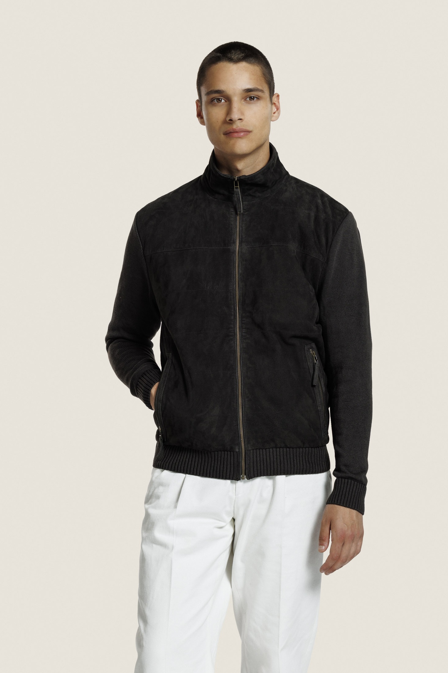 ALTER EGO Owen Jacket Iron Size: M | Leather & Biker Jackets Outlet | Heren | Zwart