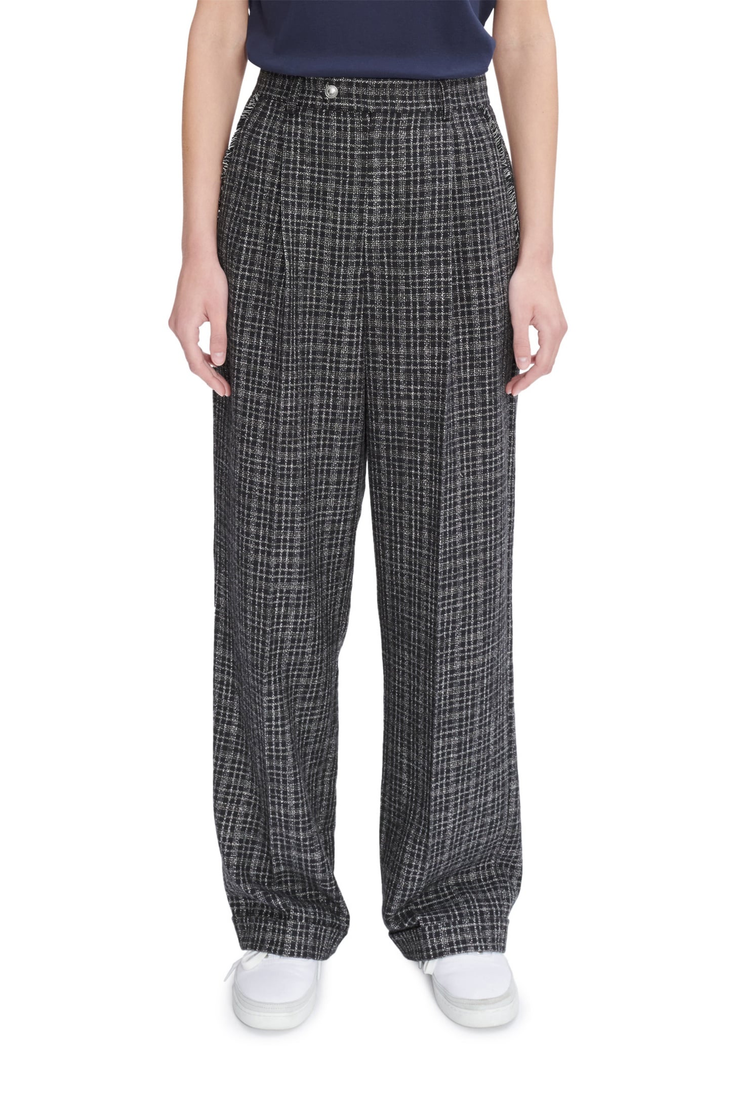 A.P.C. Trousers Melissa Navy Maat: 38 | Pantalons Outlet | Dames | Blauw