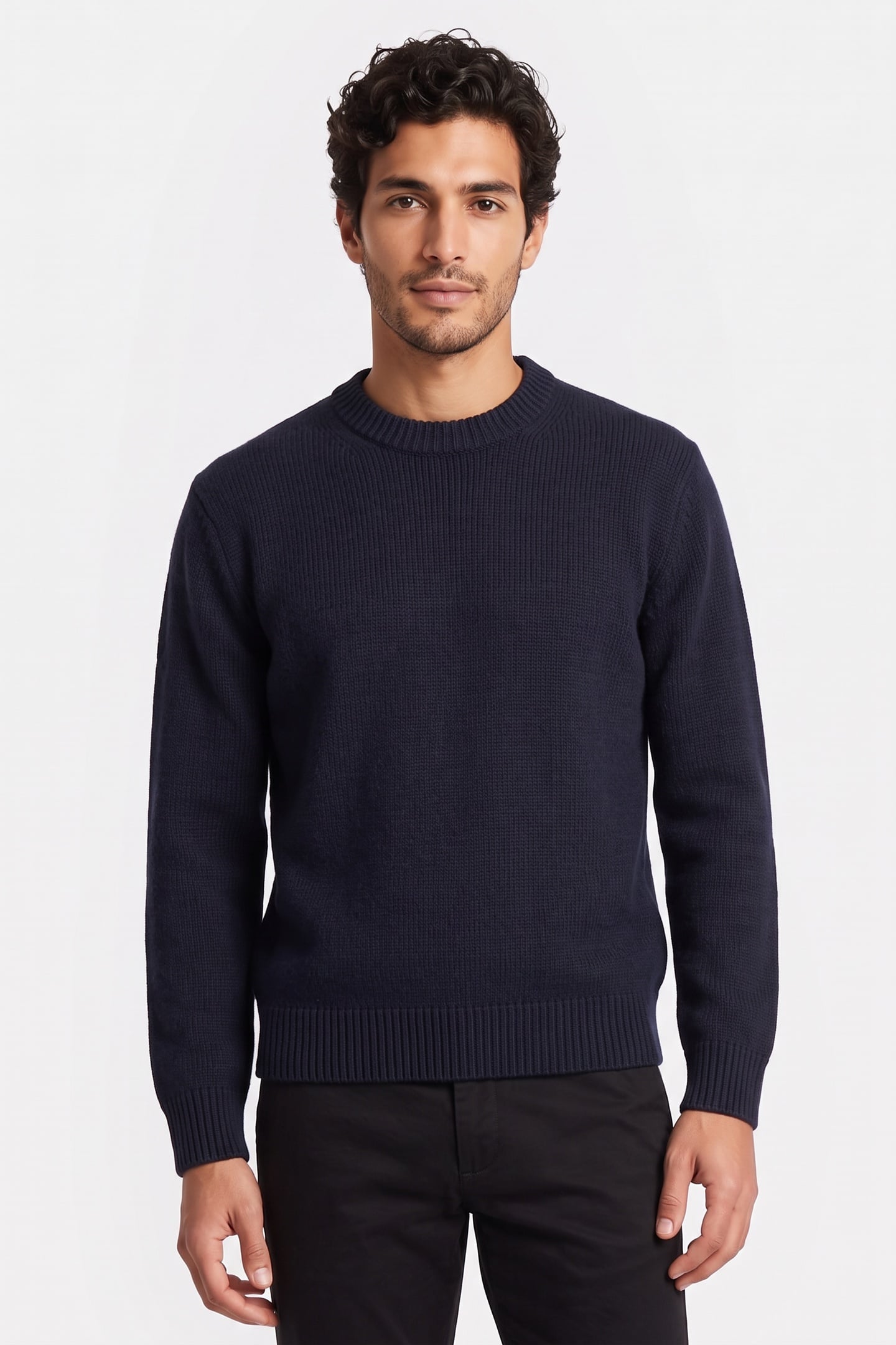 ARKET Sanit Oversized Crew Blue Maat: S | Sweaters Outlet | Heren | Blauw