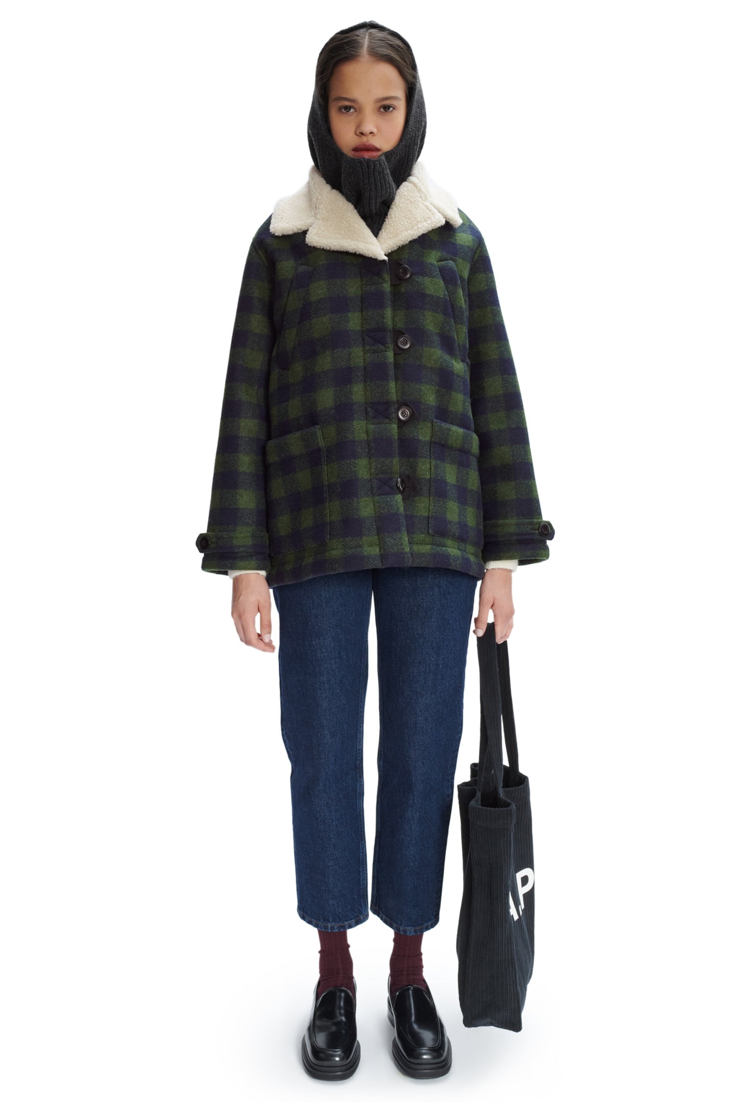 A.P.C. Coat Federica Dark Green Maat: 38 | Winterjassen Outlet | Dames | Groen