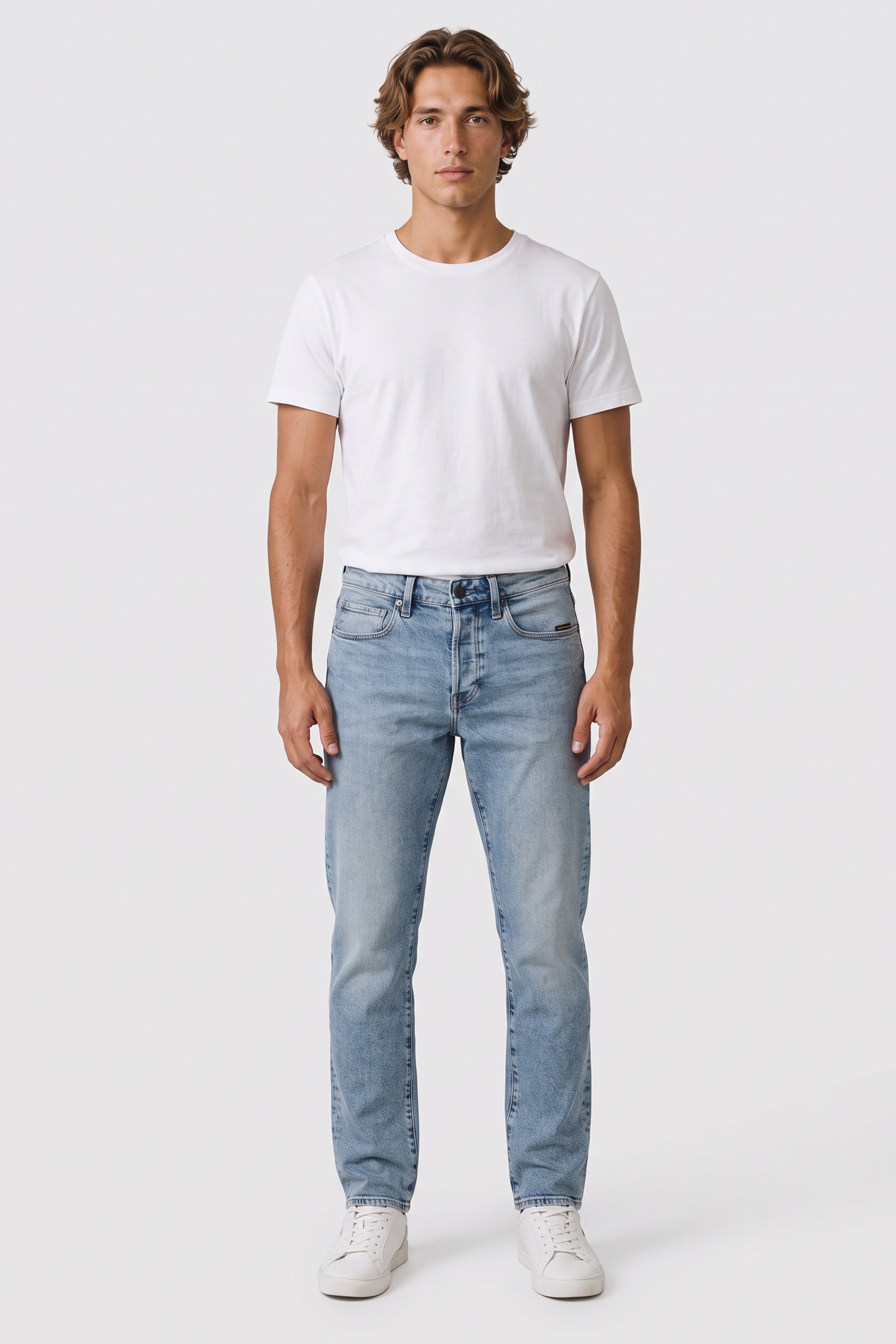 G-Star 3301 Regular Tapered Medium Blue Talla: W30L30 | Vaqueros Pitillo Outlet | Hombre | Azul