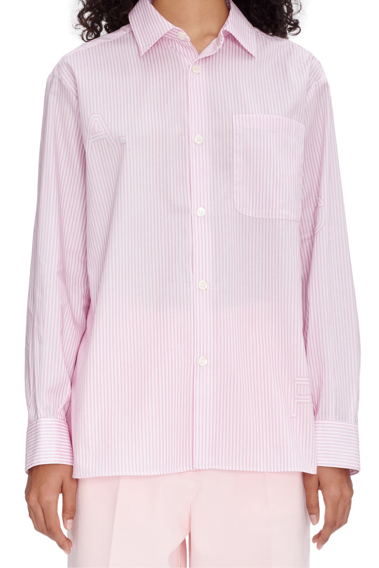 A.P.C. Shirt Sela Pink Maat: 36 | Longsleeves Outlet | Dames | Roze