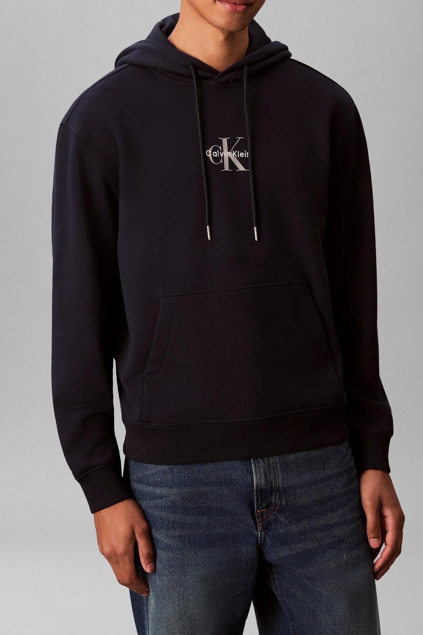 Calvin Klein Ls 350terry Micro Dark Sapphire Taille: L | Sweatshirts à capuche Outlet | Homme | Bleu