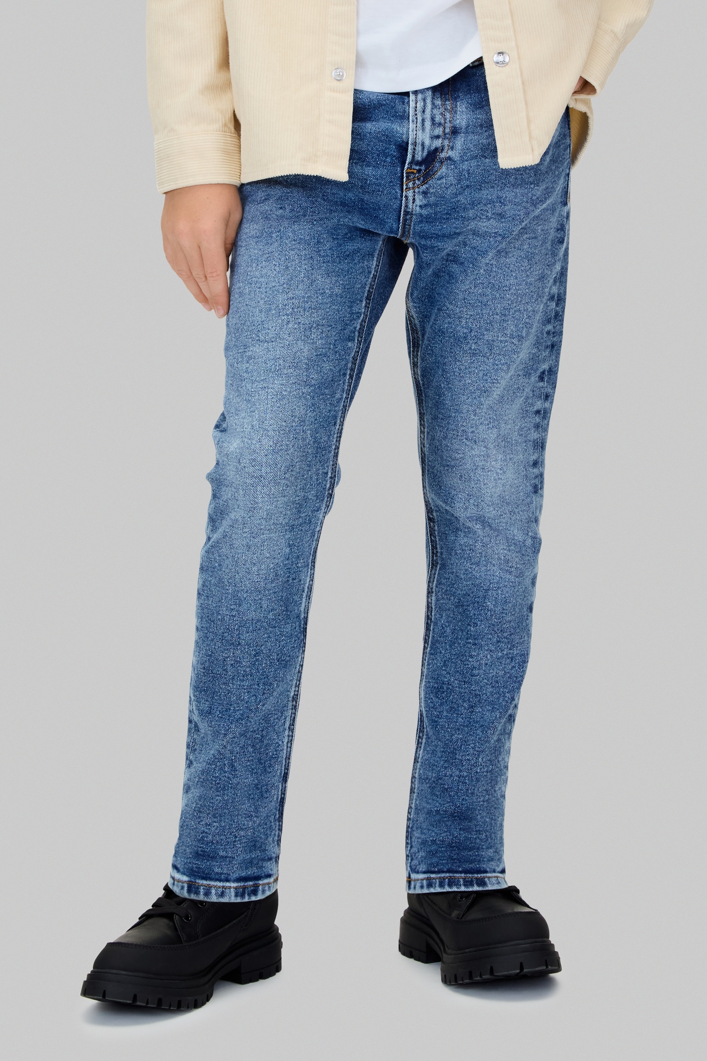 Calvin Klein Boys Dad Washed Blue Maat: 8Y | Spijkerbroeken Outlet | kids | Blauw