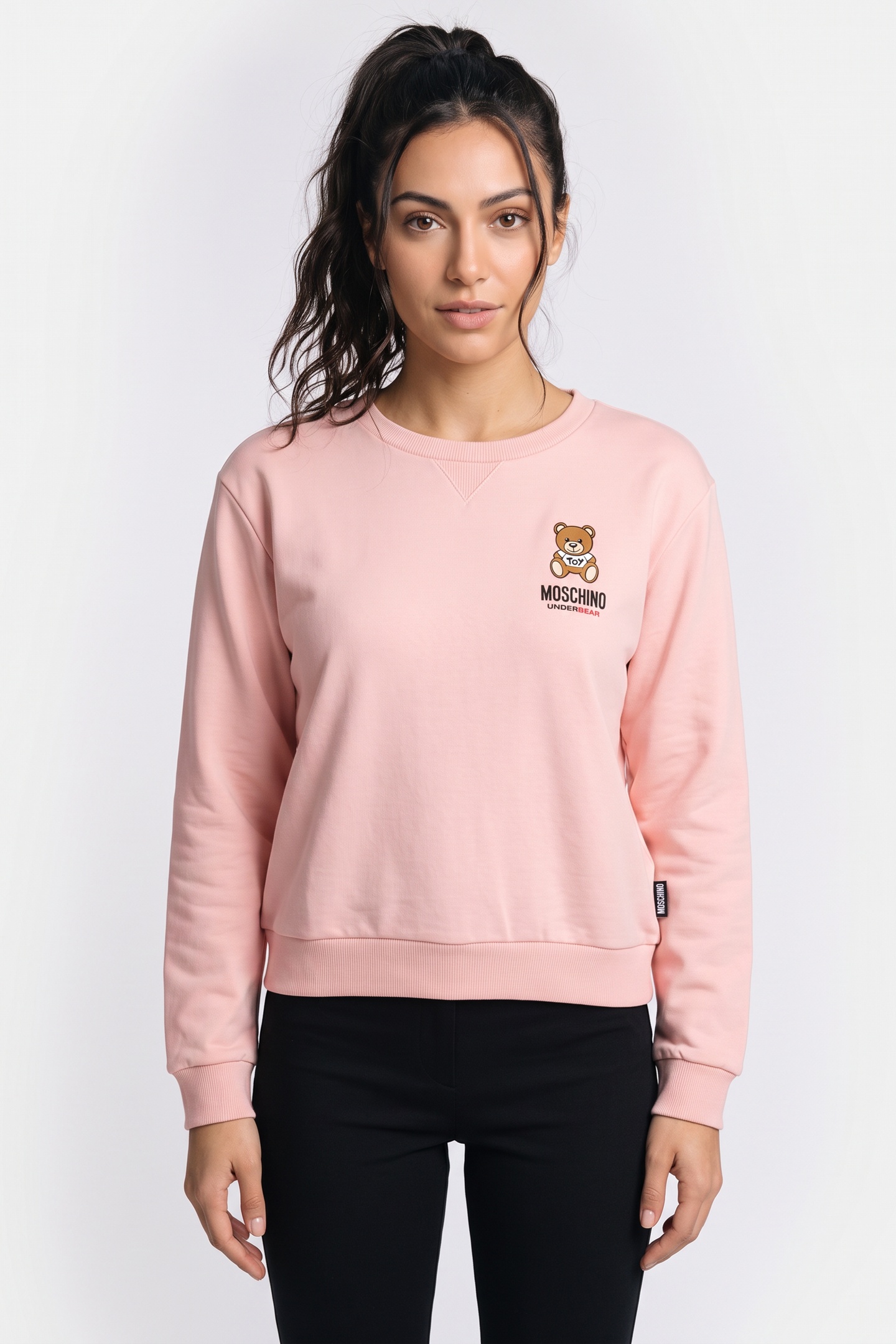 Moschino Fleecewear Pink Maat: L | Sweaters Outlet | Dames | Roze