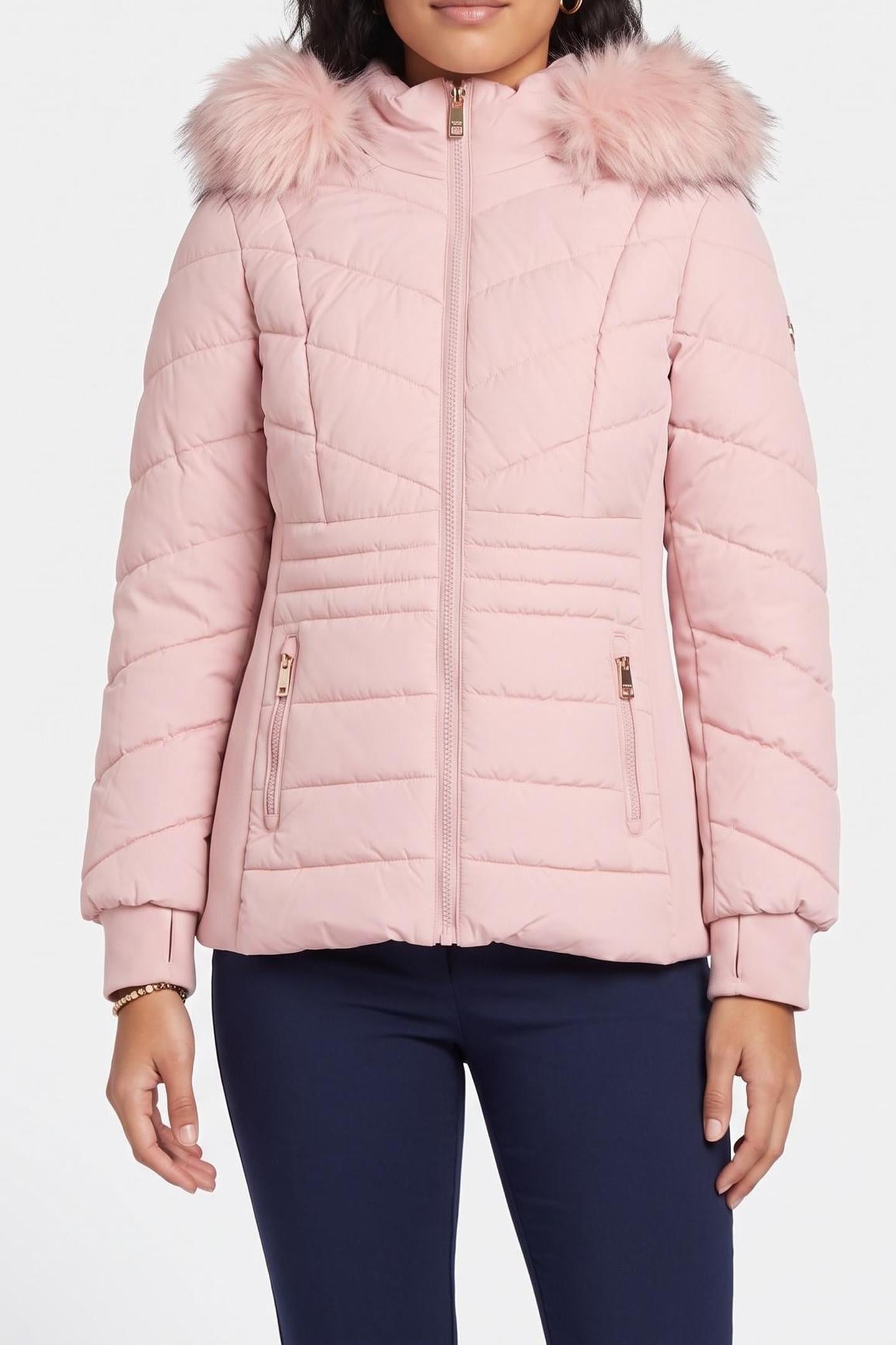 Michael Kors Scuba Side Quilted Hw Dusty Pink Maat: XS | Winterjassen Outlet | Dames | Roze