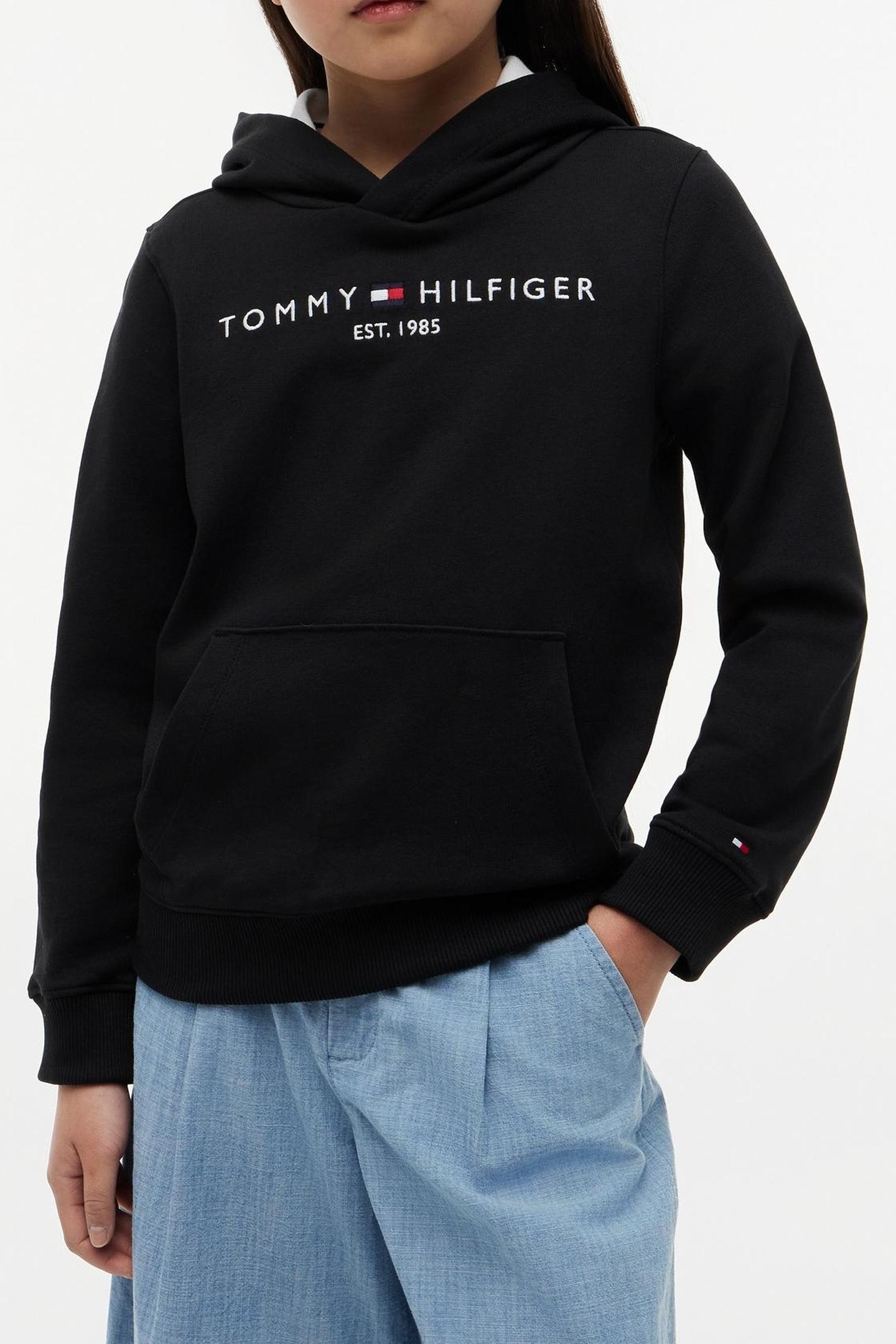 Tommy Hilfiger Unisex Essential Hoodie Black Taglia: 92 | Abbigliamento Sportivo Outlet | kids | Nero