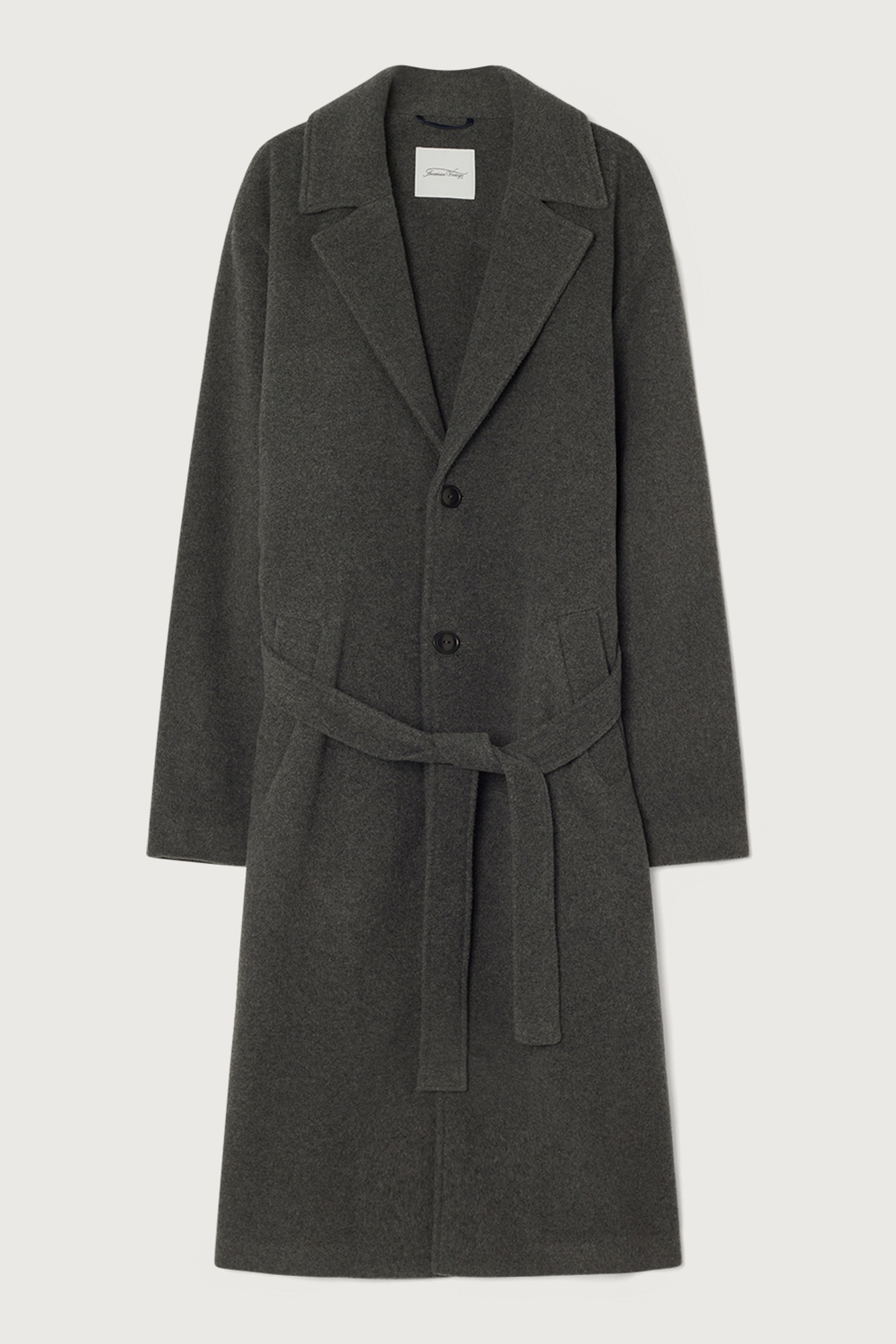 American Vintage Rikita Coat Anthracite Chine Maat: L/XL | Single-Breasted Mantels Outlet | Heren | Grijs