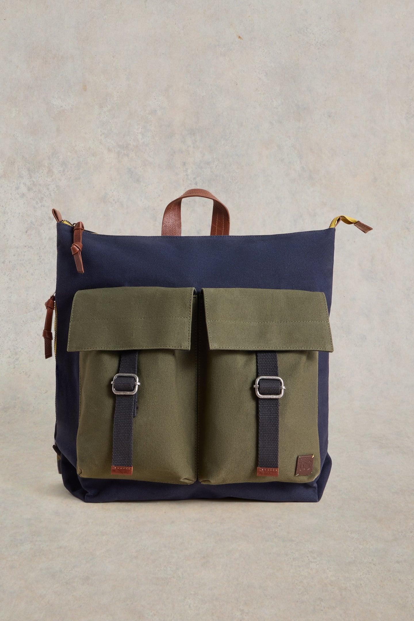 White Stuff Theo Utility Canvas Backpack Navy Multi Größe: OS | Rucksäcke Outlet | Herren | Blau