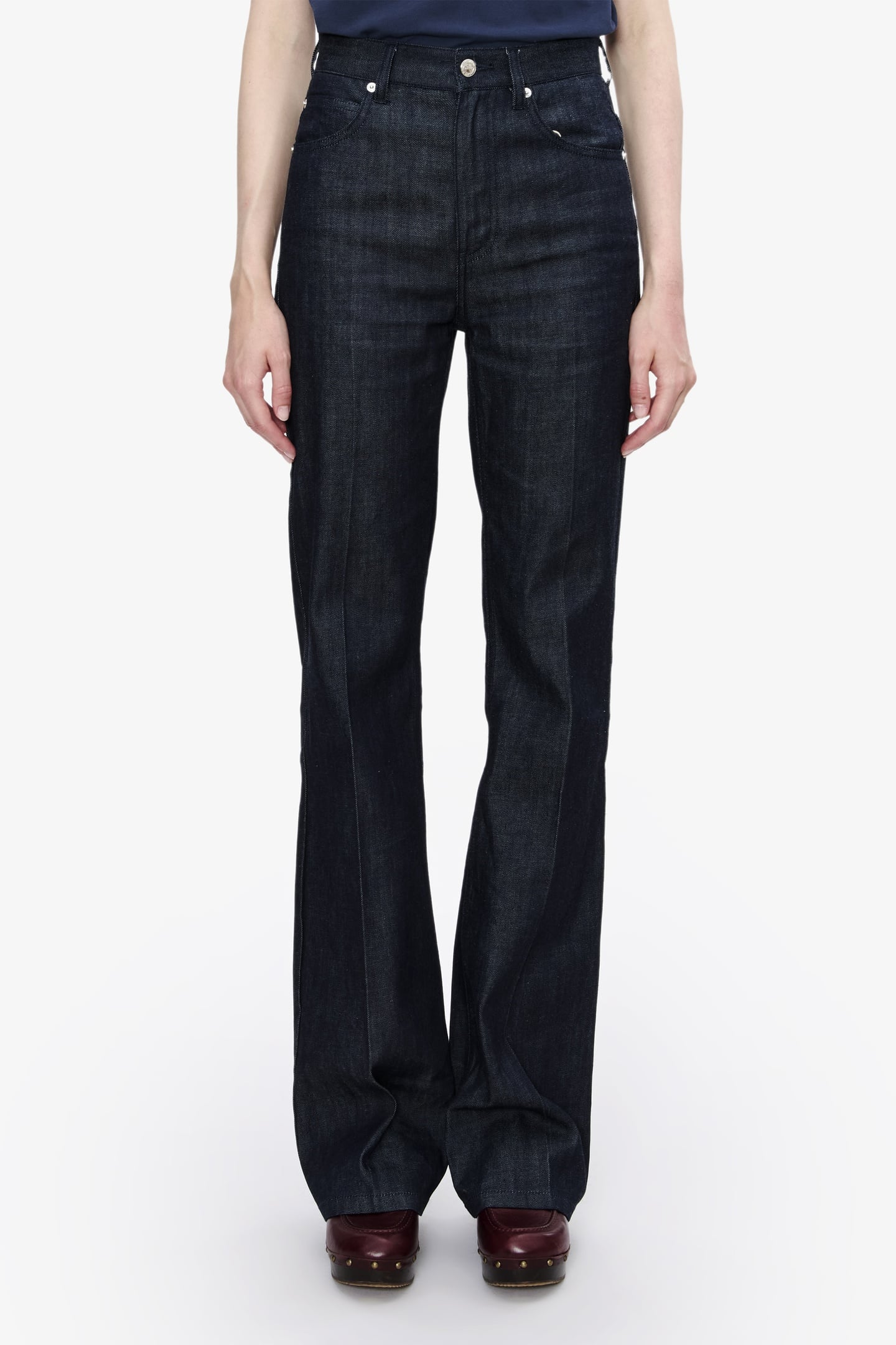 A.P.C. Gentleman's Denim Indigo Maat: W28 | Flared Jeans Outlet | Dames | Blauw