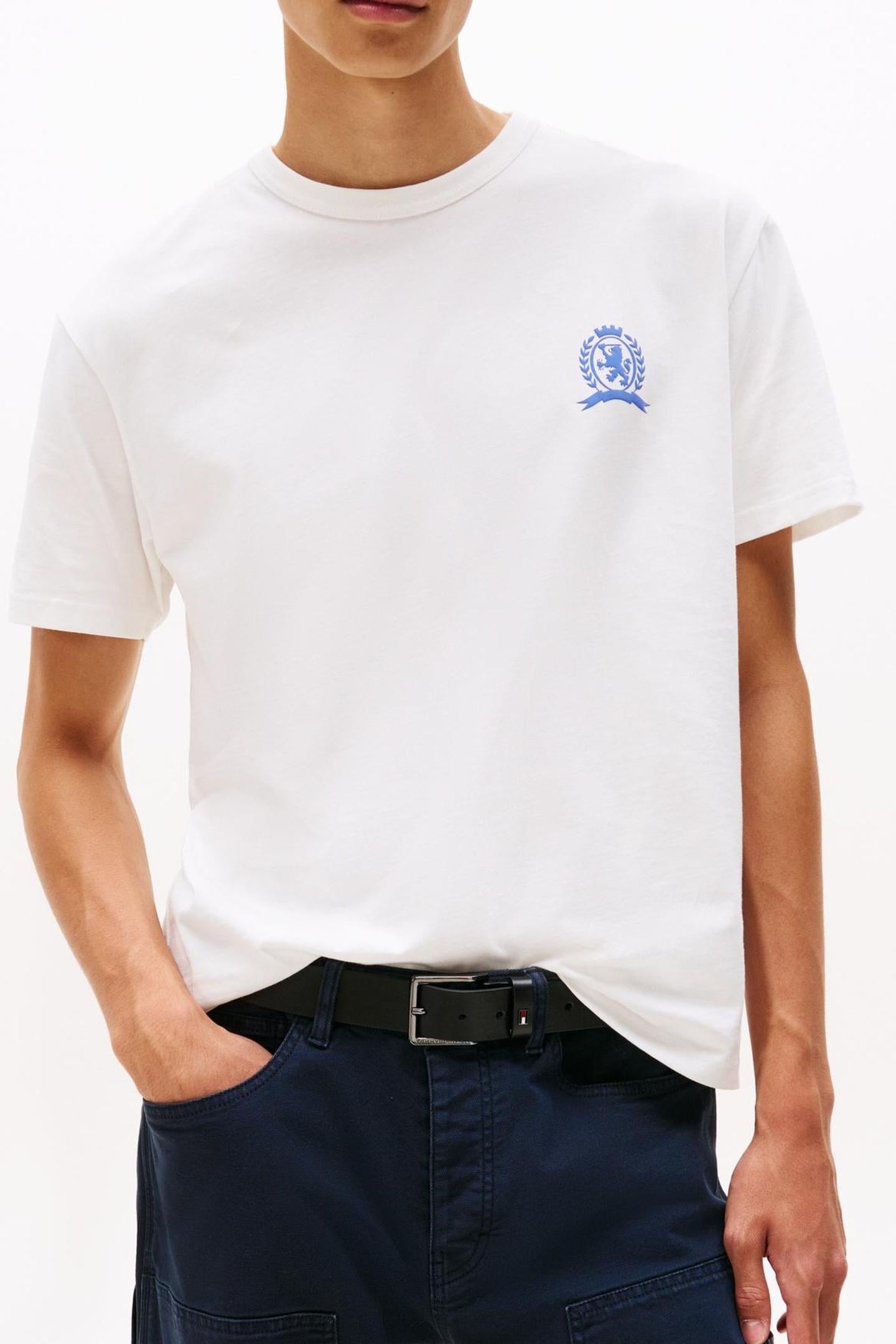 Tommy Hilfiger Tjm Relaxed Crest Play Tee Ecru Taglia: XS | Magliette basic Outlet | Uomo | Marrone