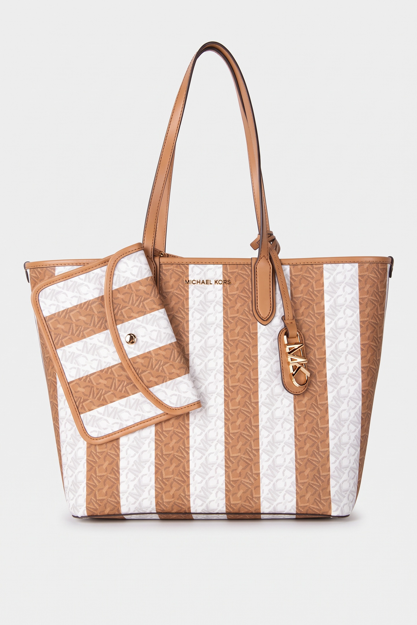 Michael Kors Large Reversible Tote Pnut Multi Maat: OS | Handtassen Outlet | Dames | Bruin