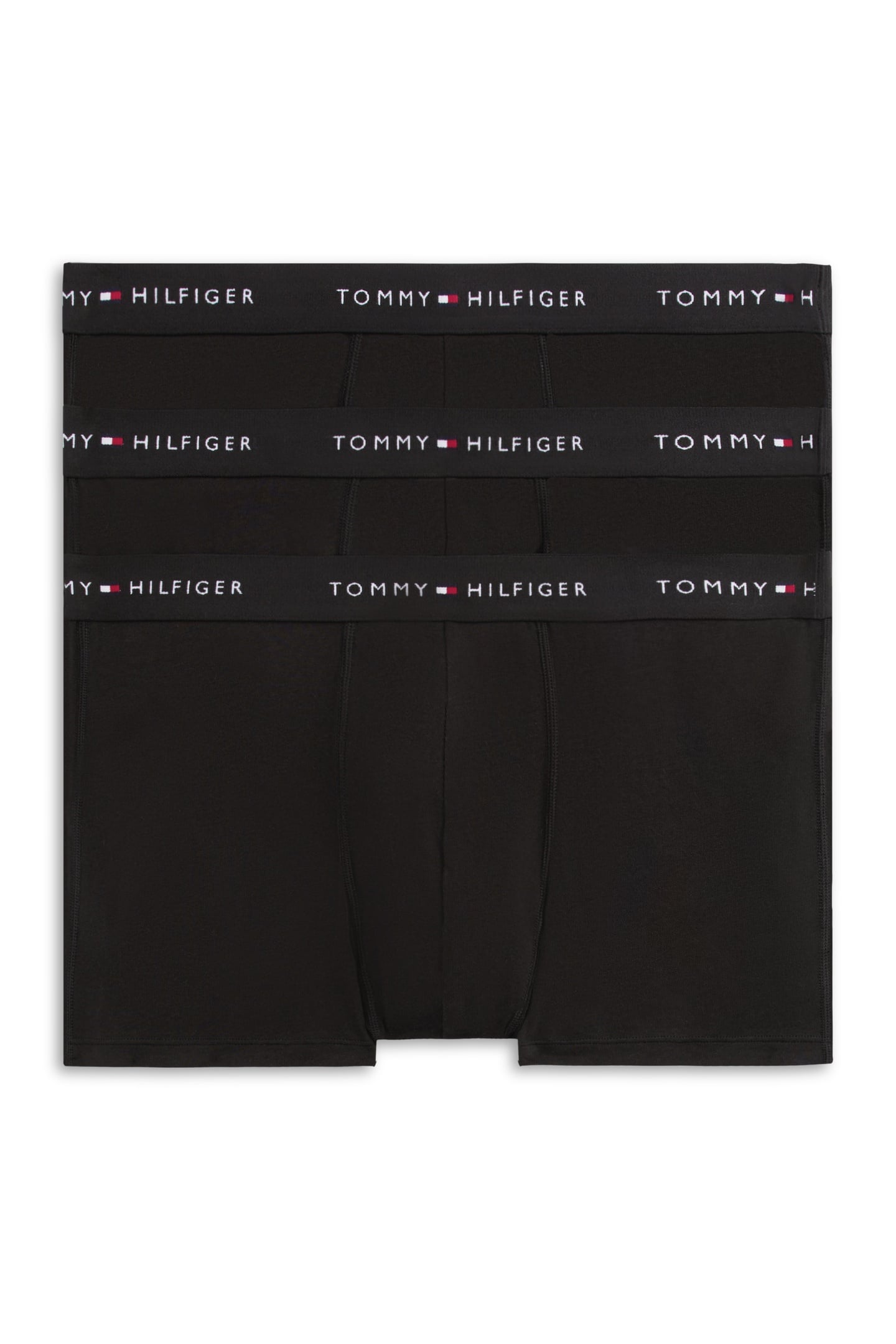 Tommy Hilfiger 3-pack Waistband Trunk Black/black/black Taille: XXL | Sous-vêtements Outlet | Homme | Le Noir