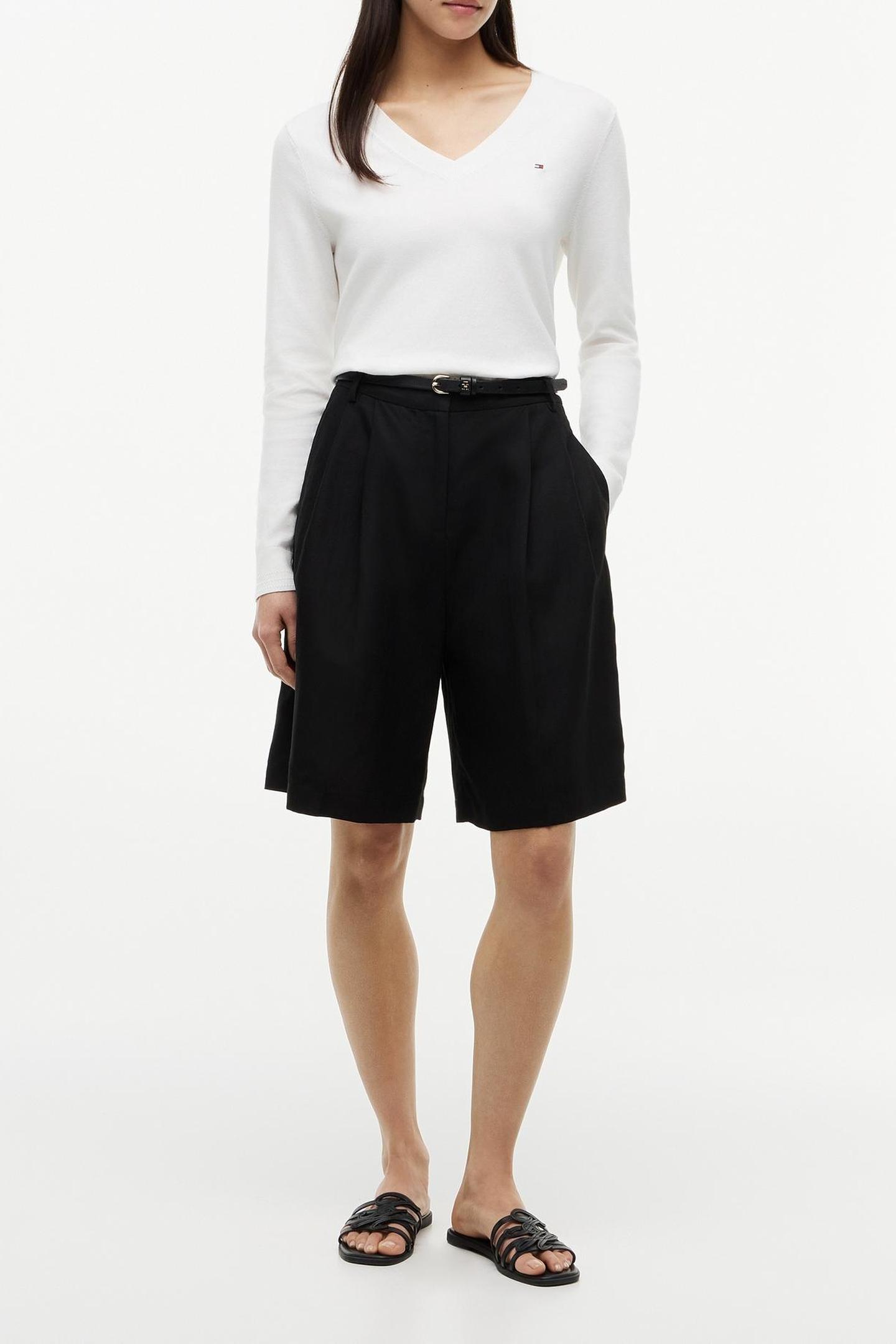 Tommy Hilfiger Co Jersey Stitch V-neck Ecru Taglia: XXL | Maglioni a maglia Outlet | Donna | Marrone