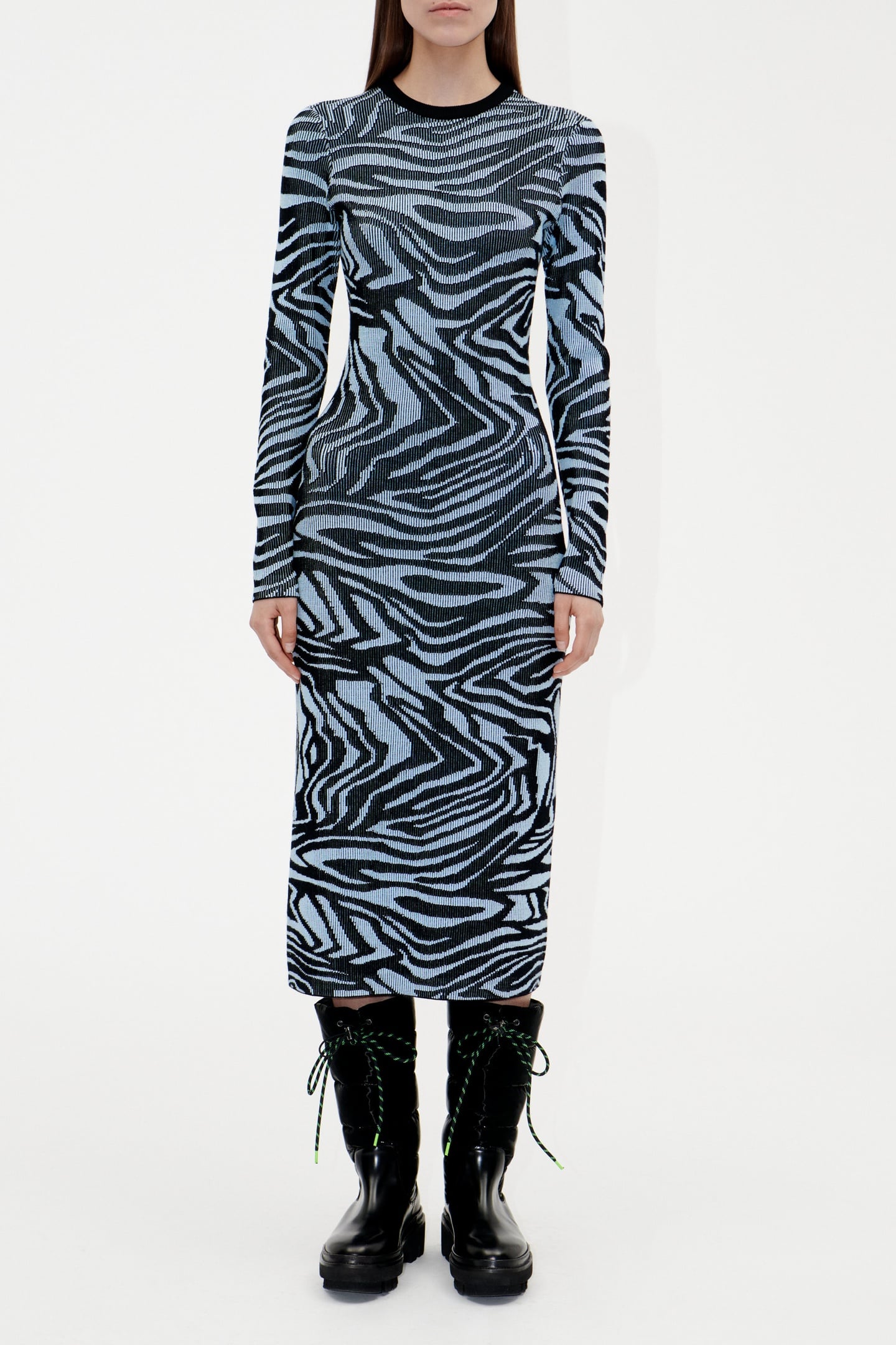 Stine Goya Chiara Knit Dress Moirée Blue Taglia: M | Abiti Midi Outlet | Donna | Blu