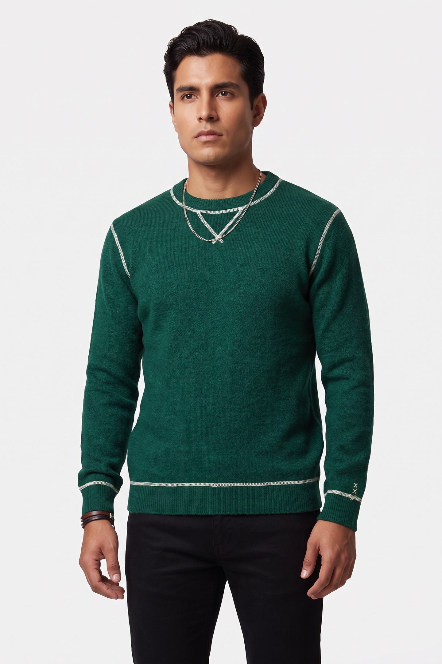Scotch & Soda Soft Knit Crew Neck Regular-fit Pullover Rainforest Taglia: S | Maglioni a maglia Outlet | Uomo