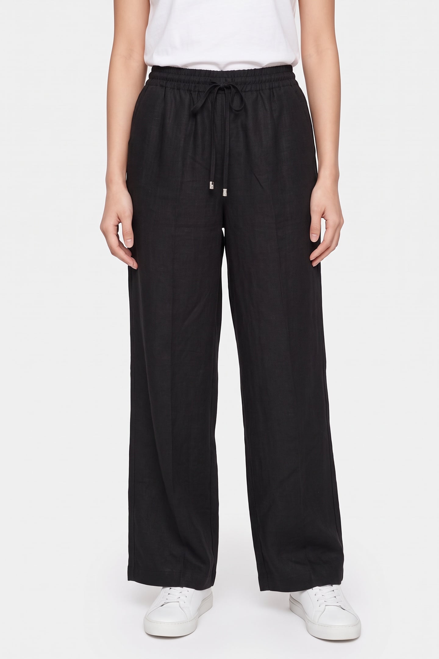 Karl Lagerfeld Casual Day Pant Black Maat: S | Wijde Broeken Outlet | Dames | Zwart