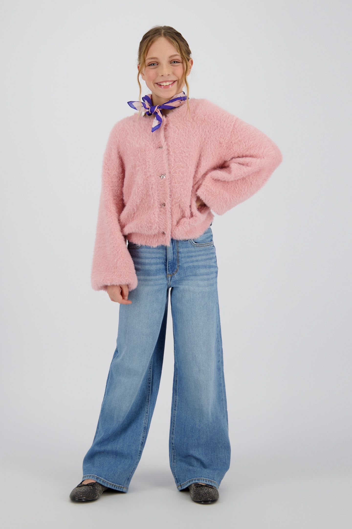 Vingino Girls Monique Cardigan Bleached Mauve Size: 14 | Sweaters & Cardigans Outlet | kids | Roze