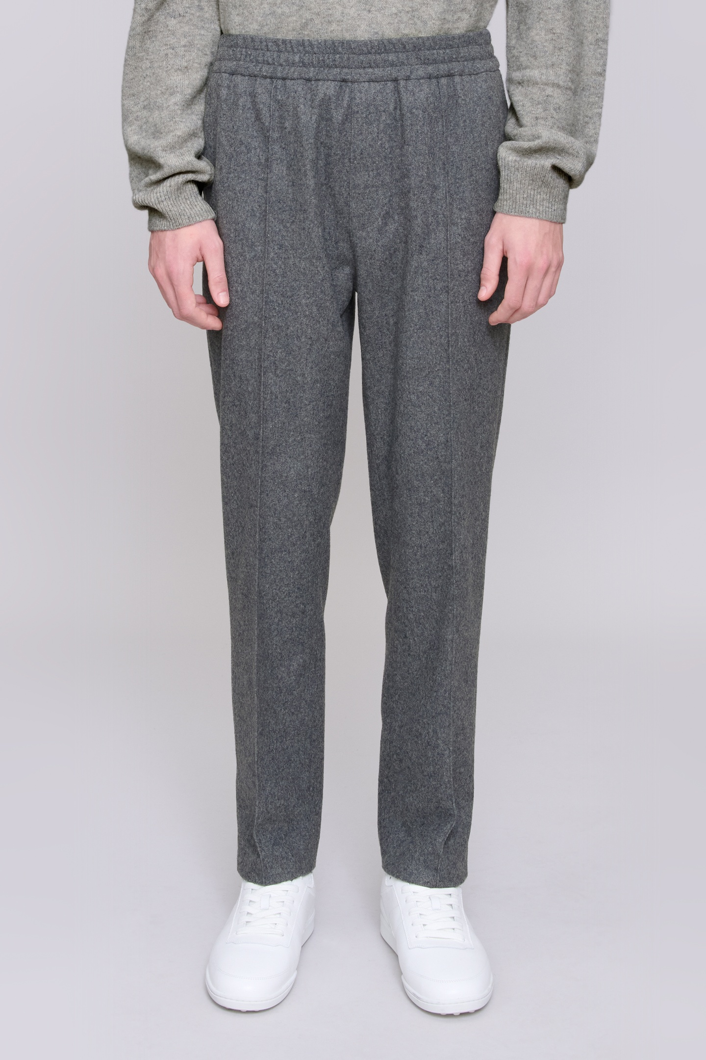A.P.C. Unisex Trousers Pieter Heathered Grey Maat: 48 | Pantalons Outlet | Unisex | Grijs