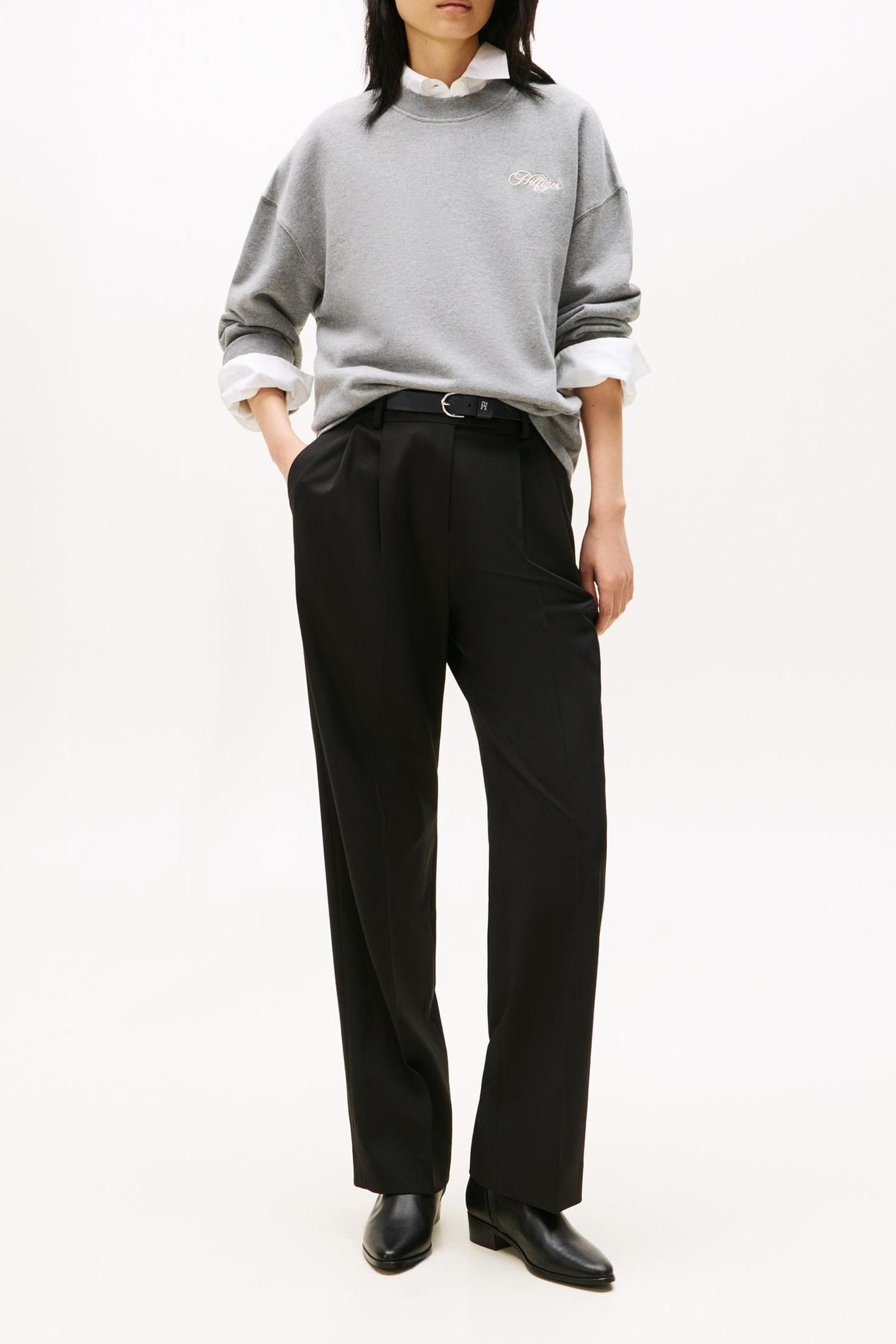 Tommy Hilfiger Script Modern Relaxed Terry Med Grey Heather Taglia: M | Maglioni a maglia Outlet | Donna | Grigio