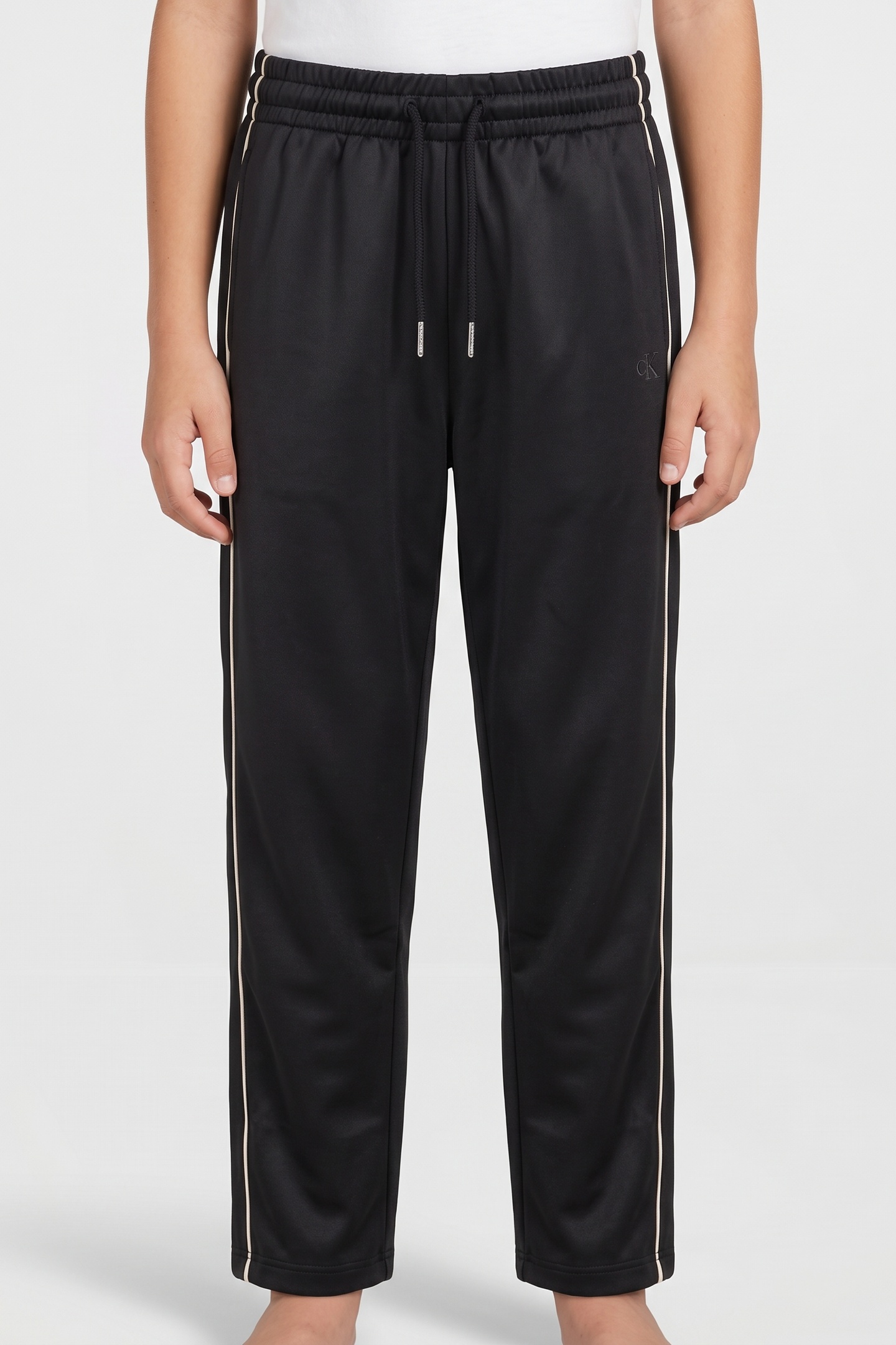 Calvin Klein Boys Piping Sweatpant Black Taille: 10 | Pantalons Outlet | kids | Le Noir