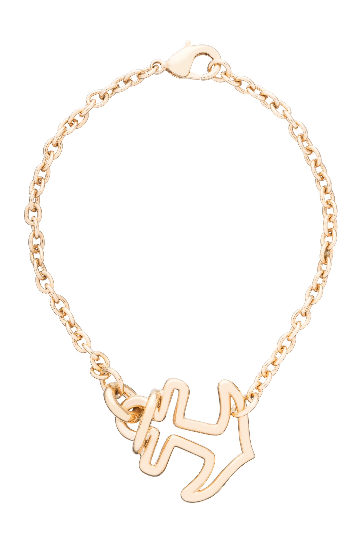 A.P.C. Unisex Bracelet Ancre Gold Maat: S | Armbanden Outlet | Unisex | Goud
