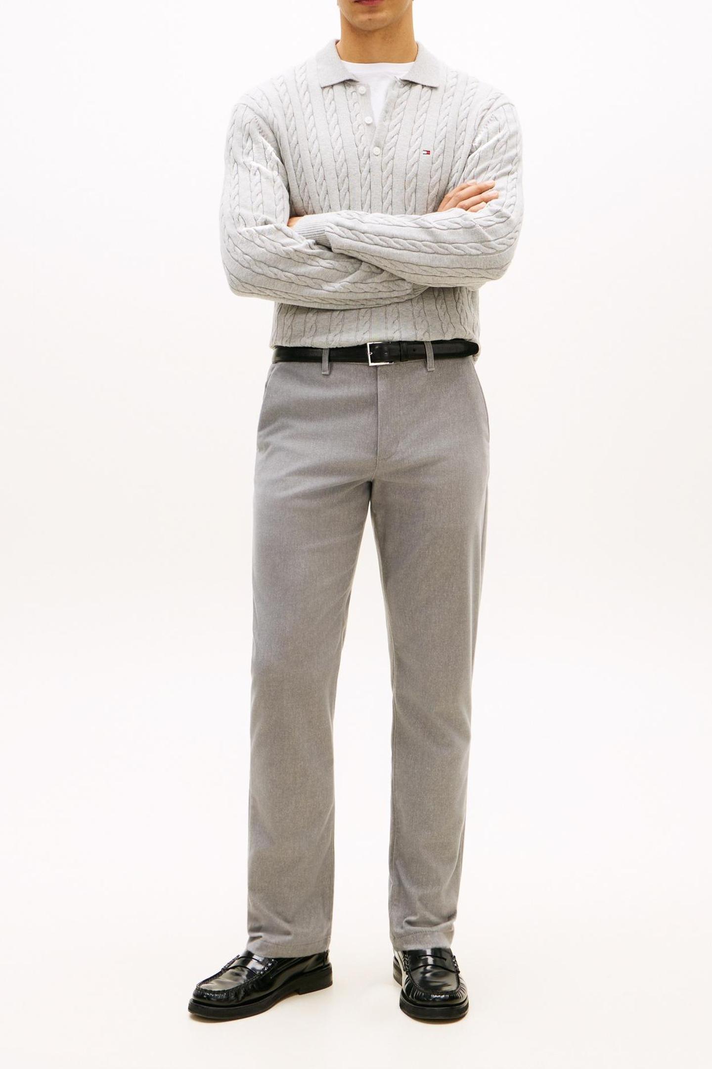 Tommy Hilfiger Denton Brushed Marl Hydrogen Grey Taglia: W32L34 | Pantaloni chino Outlet | Uomo | Grigio