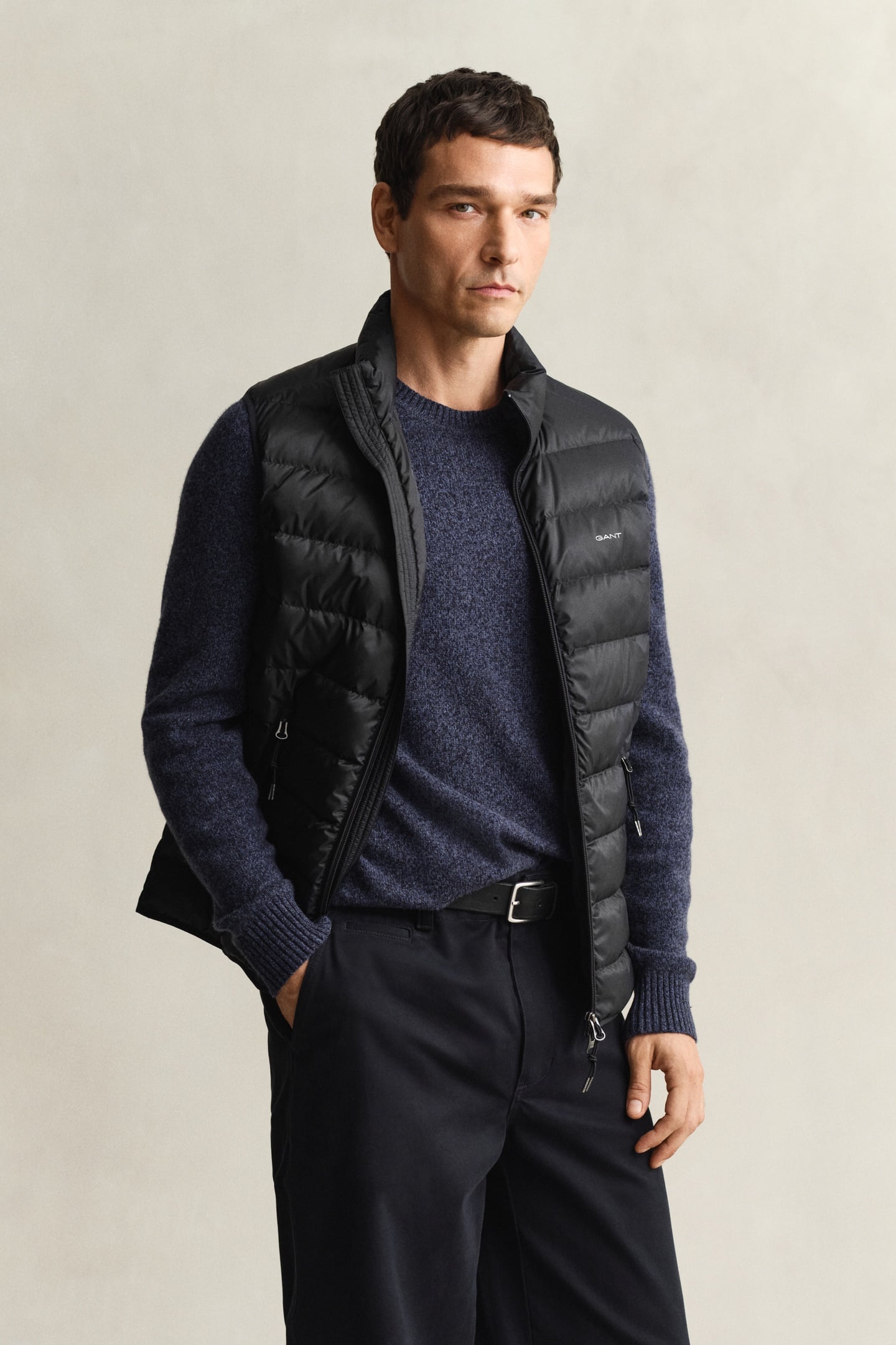 GANT Light Down Vest Black Maat: L | Winterjassen Outlet | Heren | Zwart