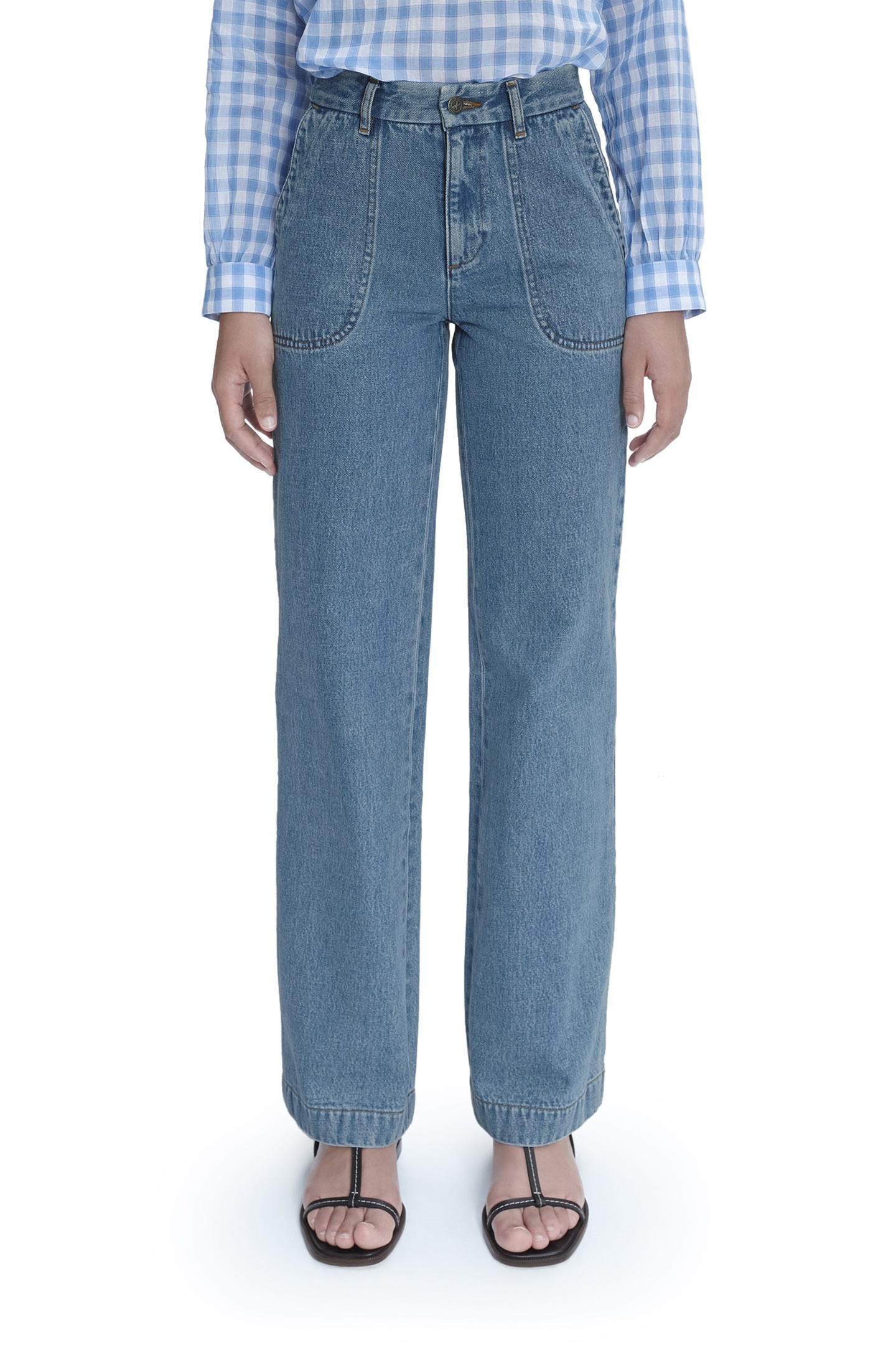 A.P.C. Jeans Seaside Light Blue Maat: W25 | Straight Jeans Outlet | Dames | Blauw