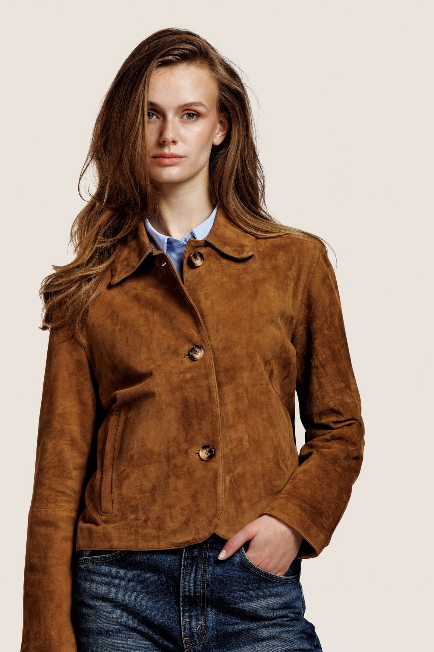 ALTER EGO Rocky Jacket Cognac Size: L | Leather & Biker Jackets Outlet | Dames | Bruin