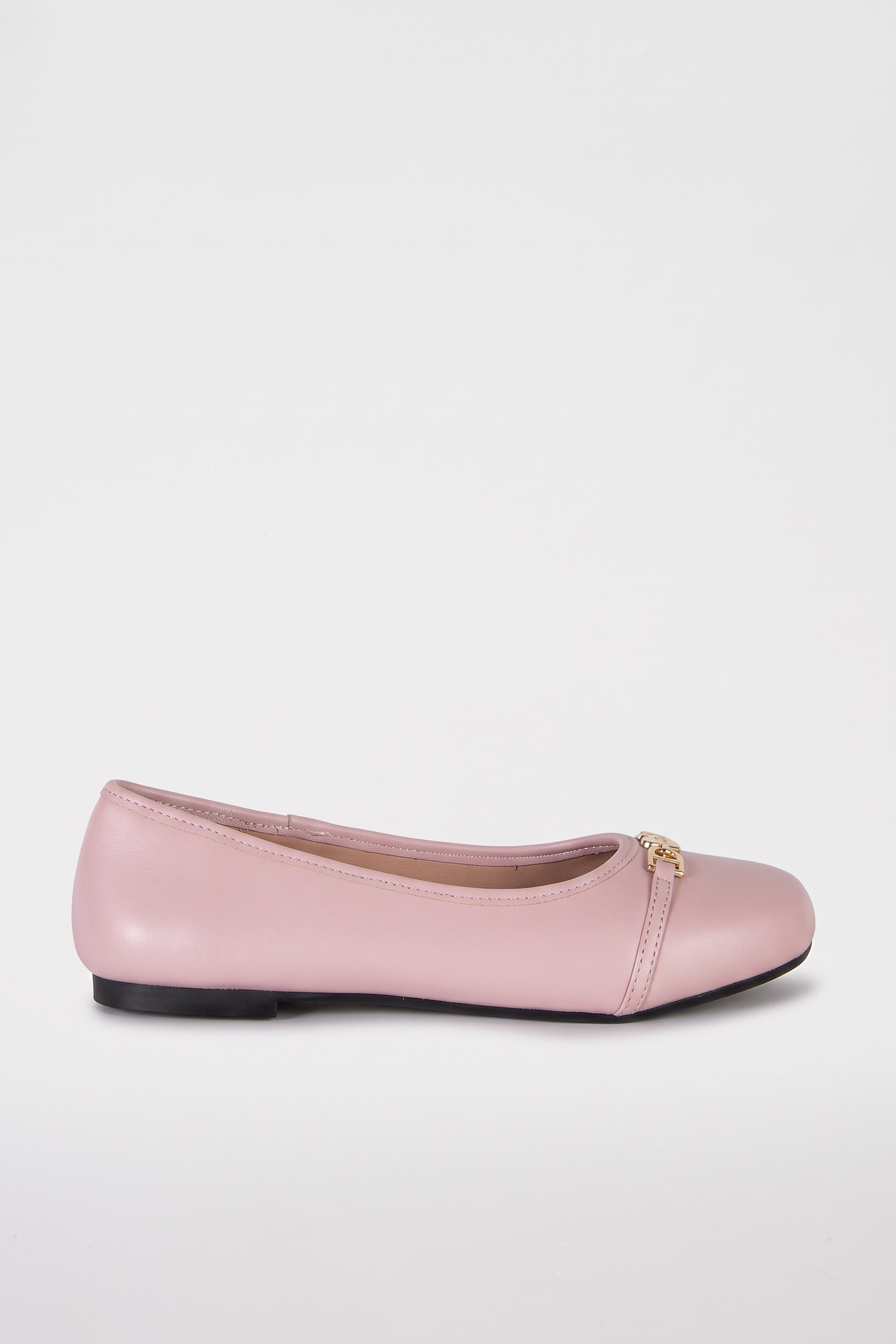 Moschino Nappa Leather Ballet Flats Pink Maat: 40 | Instappers Outlet | Dames | Roze