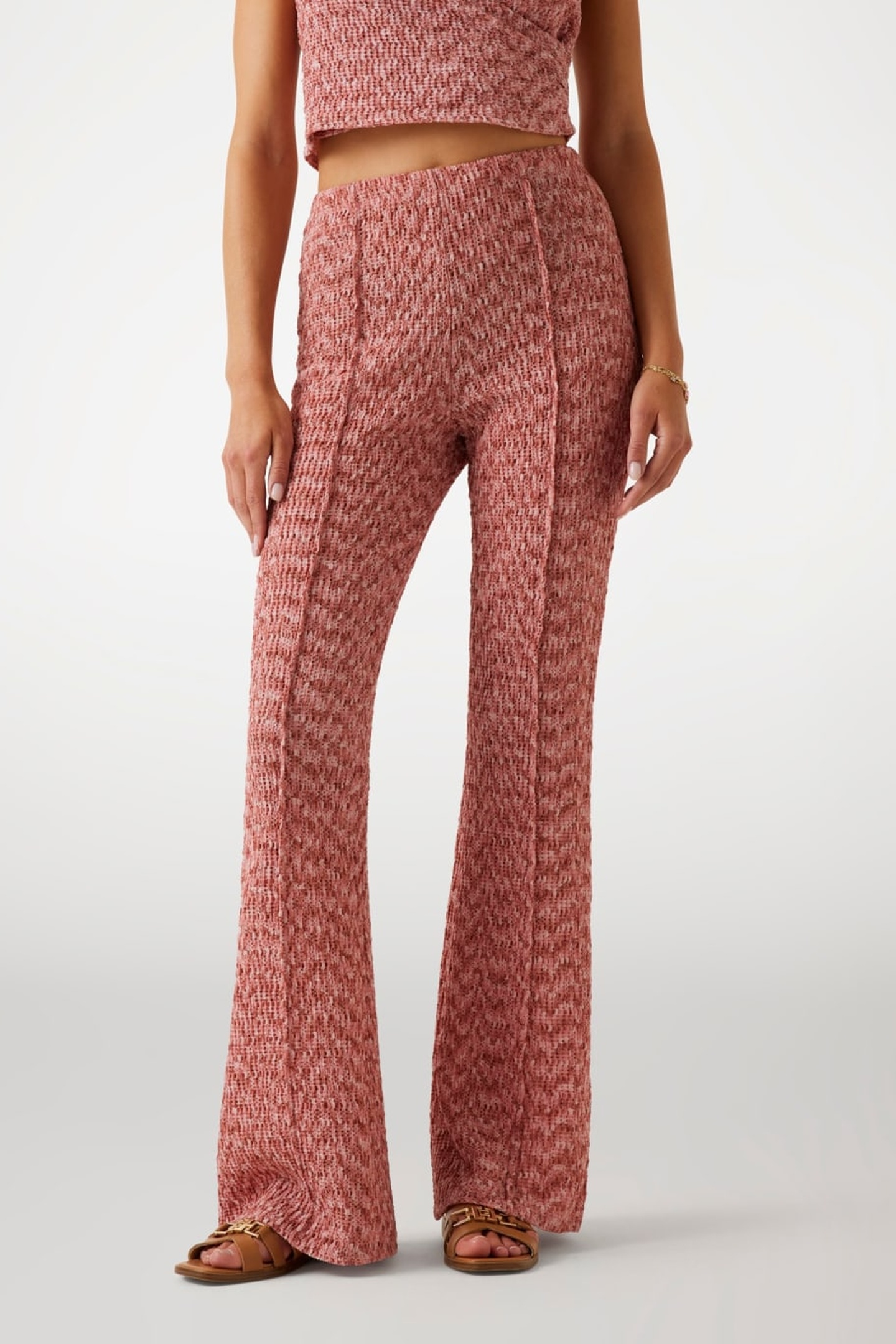 GUESS Naleny Pleated Pant Revival Rose Multi Maat: XS | Wijde Broeken Outlet | Dames | Roze