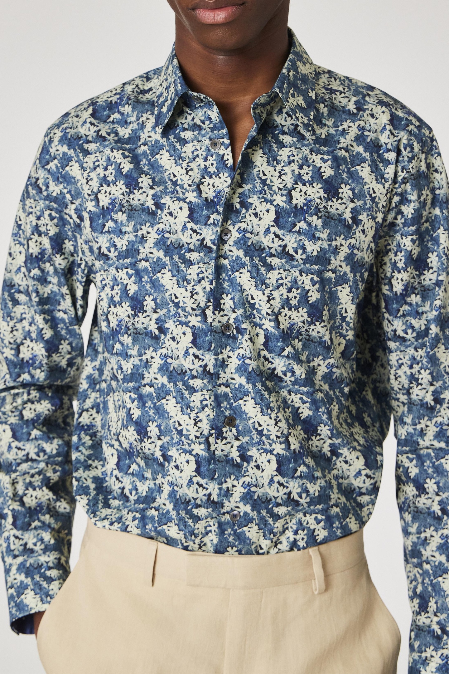 Paul Smith Mens S/c Regular Fit Shirt Blue Maat: S | Casual Overhemden Outlet | Heren | Blauw