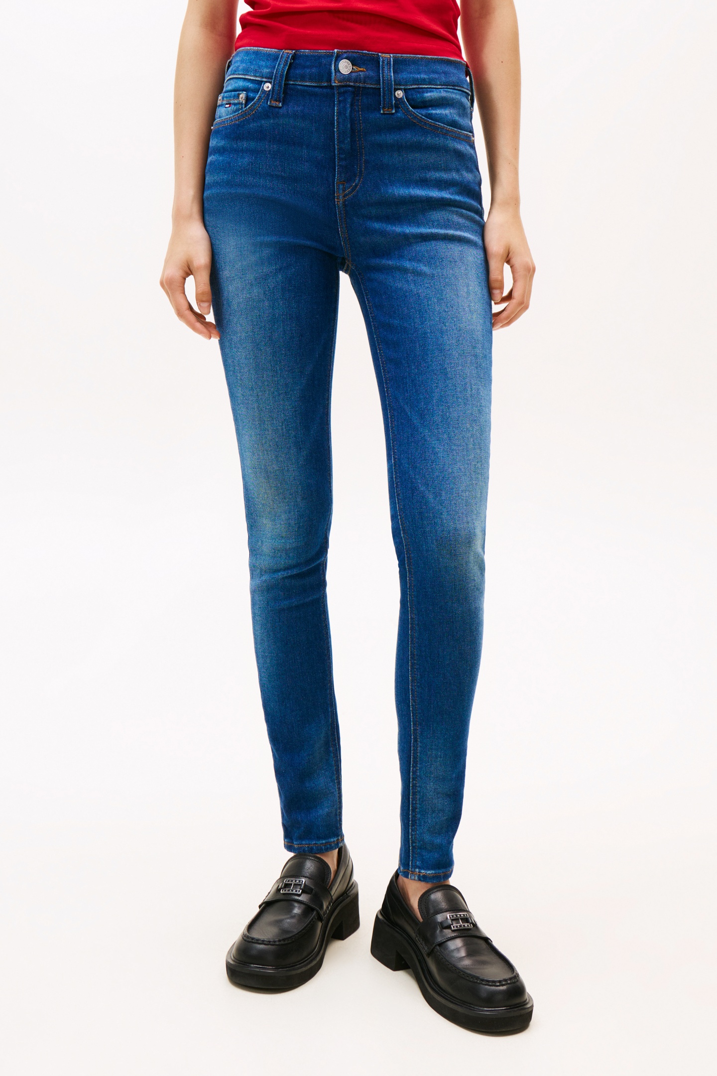 Tommy Hilfiger Nora Md Skinny Di1237 Denim Medium Taglia: W26L32 | Pantaloni skinny Outlet | Donna | Blu