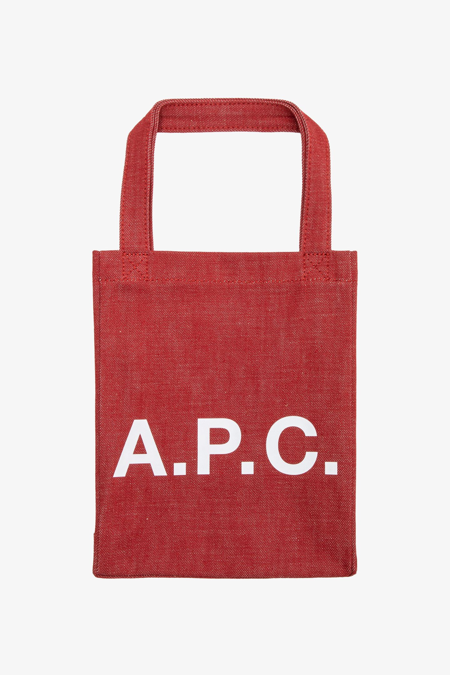 A.P.C. Unisex Tote Lou Small Red Maat: OS | Handtassen Outlet | Unisex | Rood