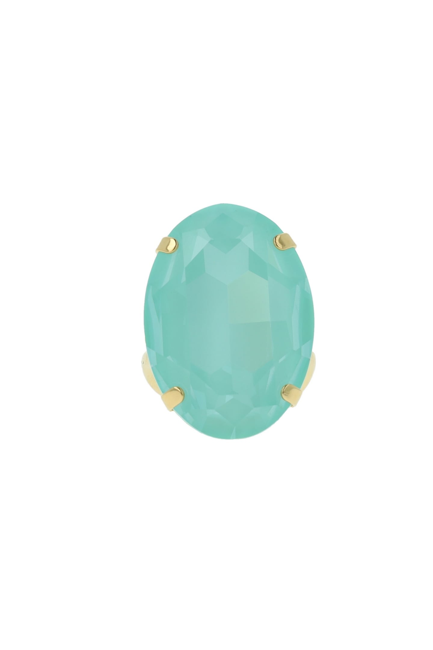 OTAZU Eva Oval Ring Soft Mint Green Maat: OS | Ringen Outlet | Dames | Groen