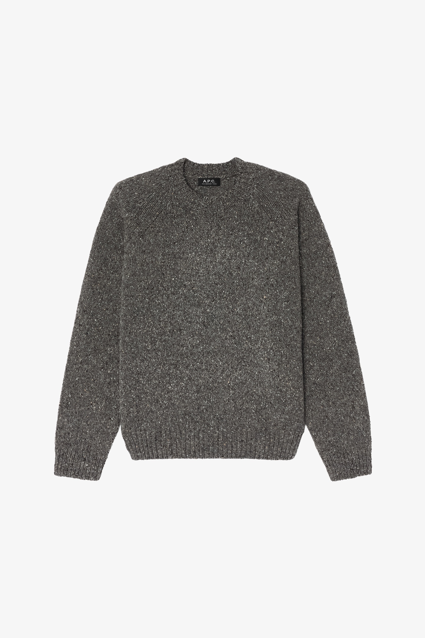 A.P.C. Sweater Crew Neck Heathered Grey Maat: XXL | Sweaters Outlet | Heren | Grijs