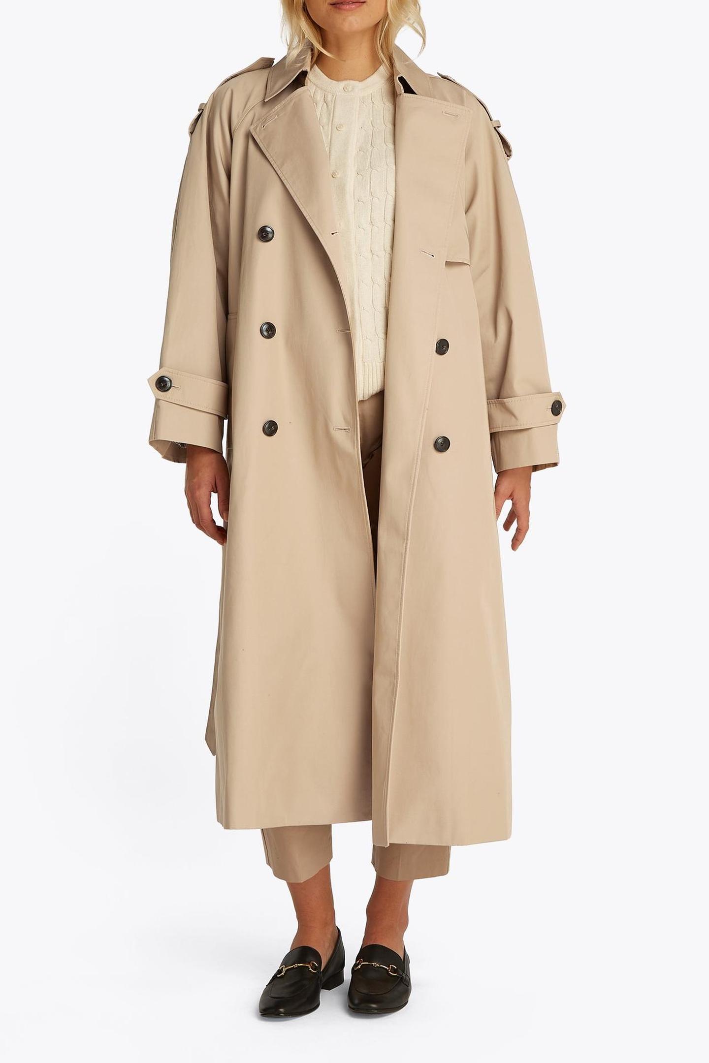 Tommy Hilfiger Oversized Trench Coat Beige Taille: M-L | Trench-coats Outlet | Femme | Marron