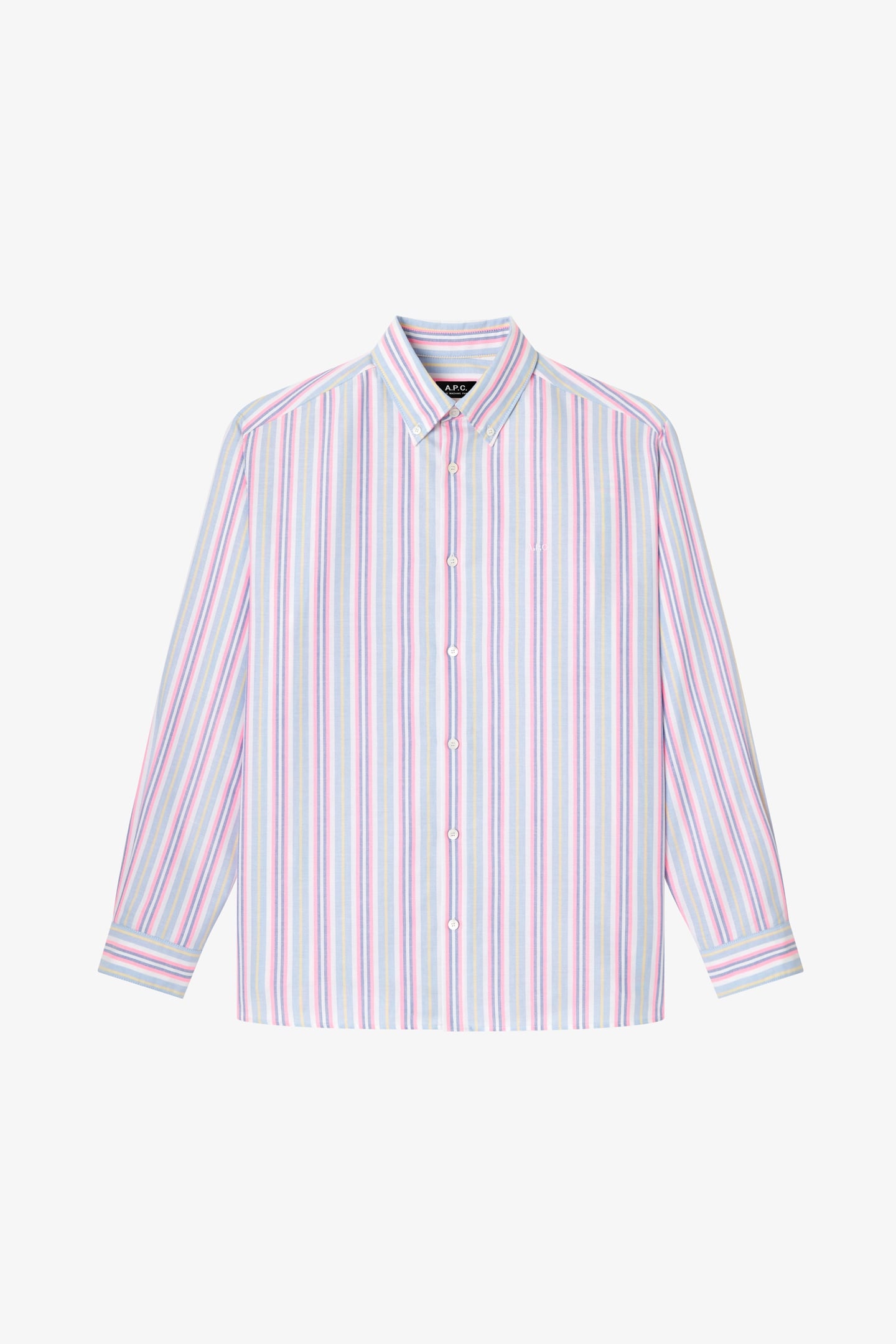 A.P.C. Unisex Shirt Mathias Neon Pink Maat: XXL | Longsleeves Outlet | Unisex | Roze