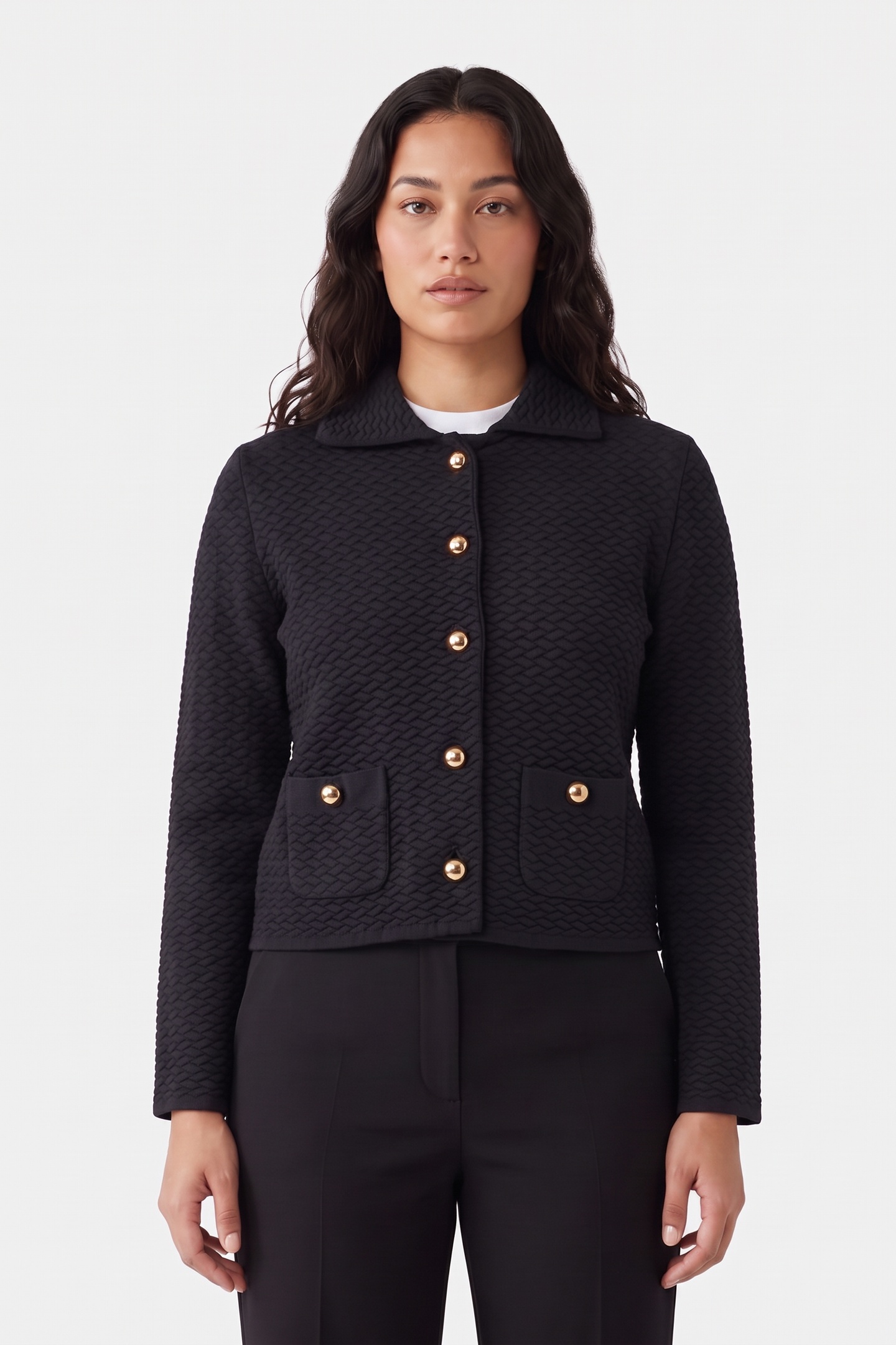 Moschino Knitted Jacket Black Maat: 38 | Blazers Outlet | Dames | Zwart