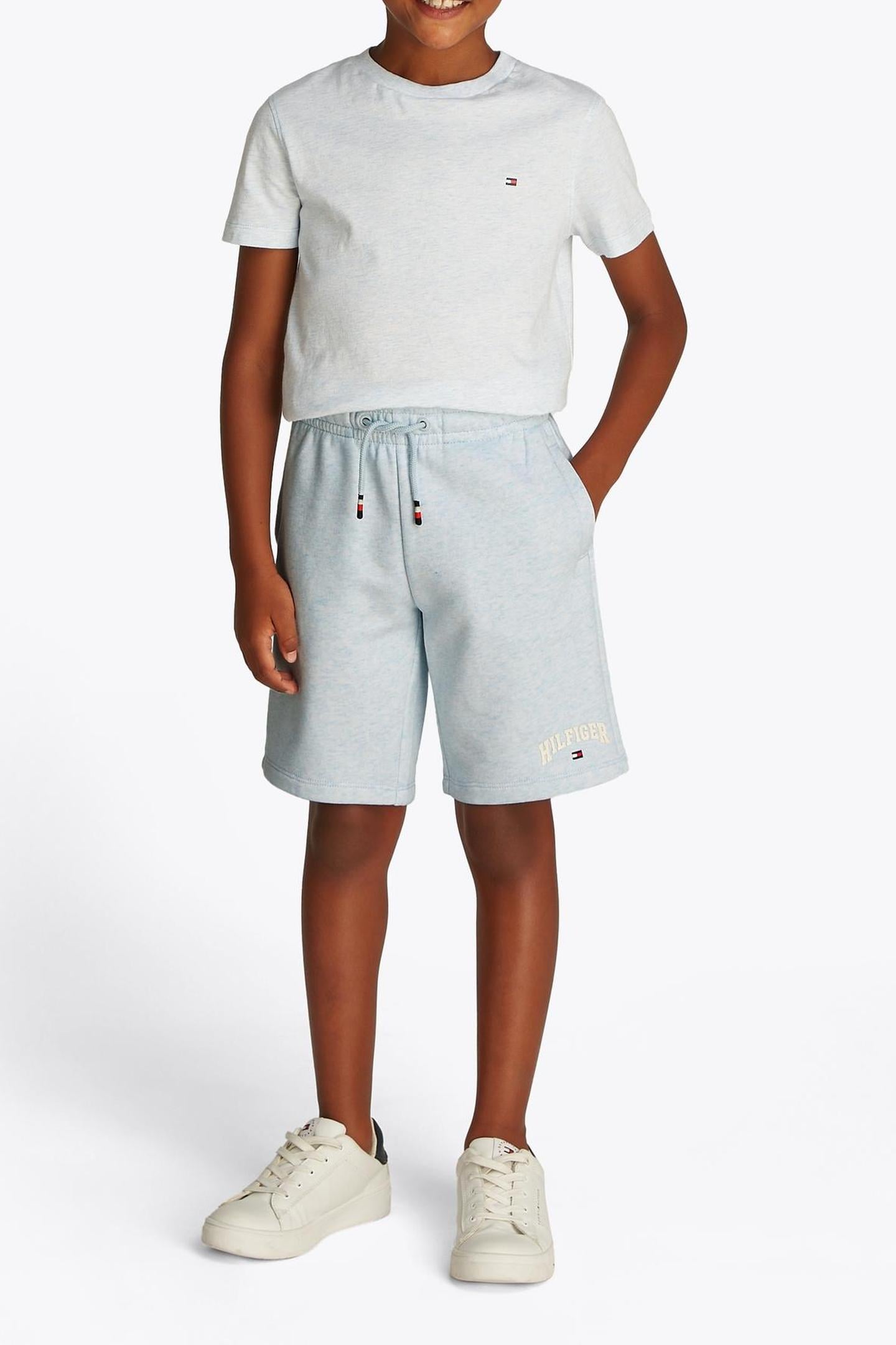 Tommy Hilfiger Boys Hilfiger Varsity Sweatshort Breezy Blue Heather Taille: 86 | Pantalons Outlet | kids | Bleu