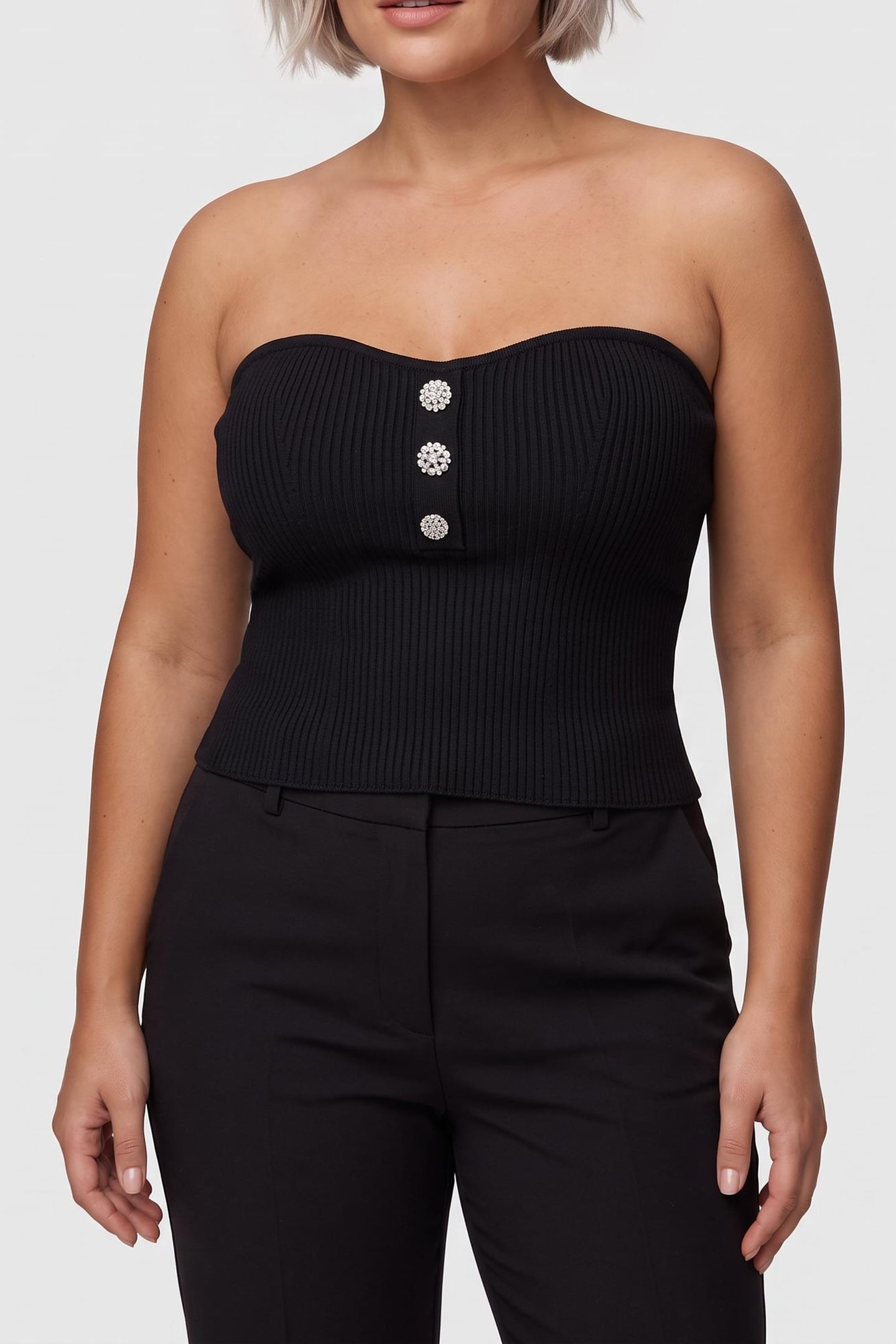 BA&SH Lady Top Black Maat: S | Mouwloze Tops Outlet | Dames | Zwart