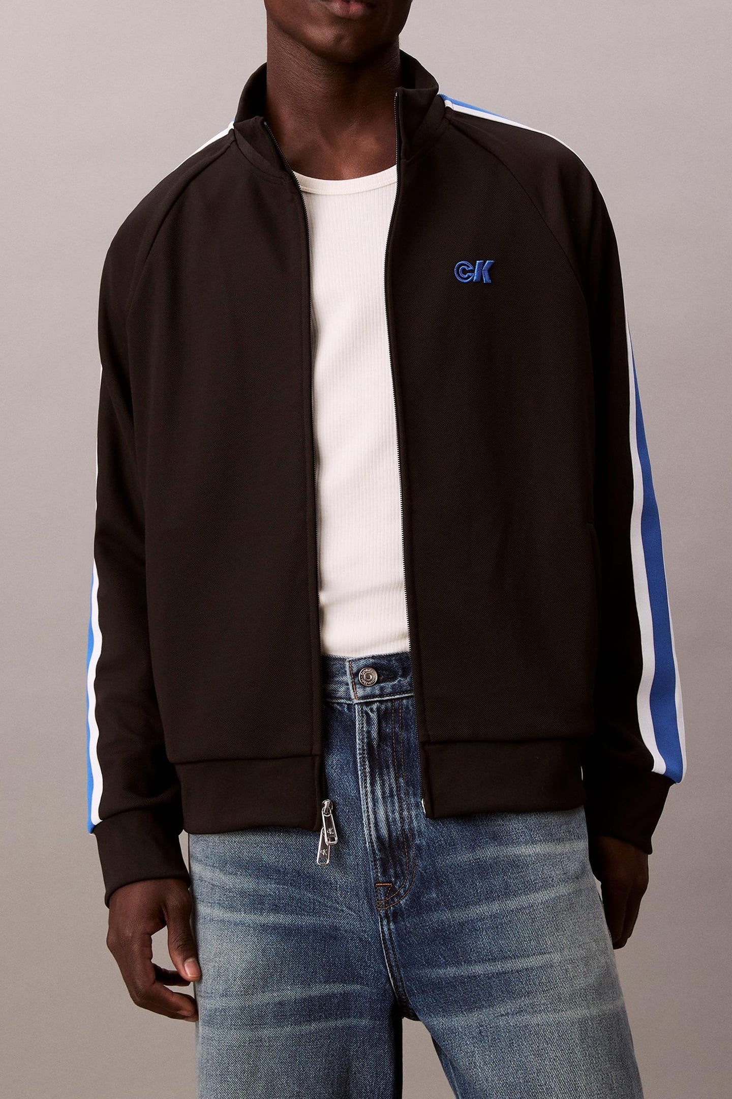 Calvin Klein Stretch Twill Trablack Talla: L | Sudaderas con Capucha Outlet | Hombre | Negro